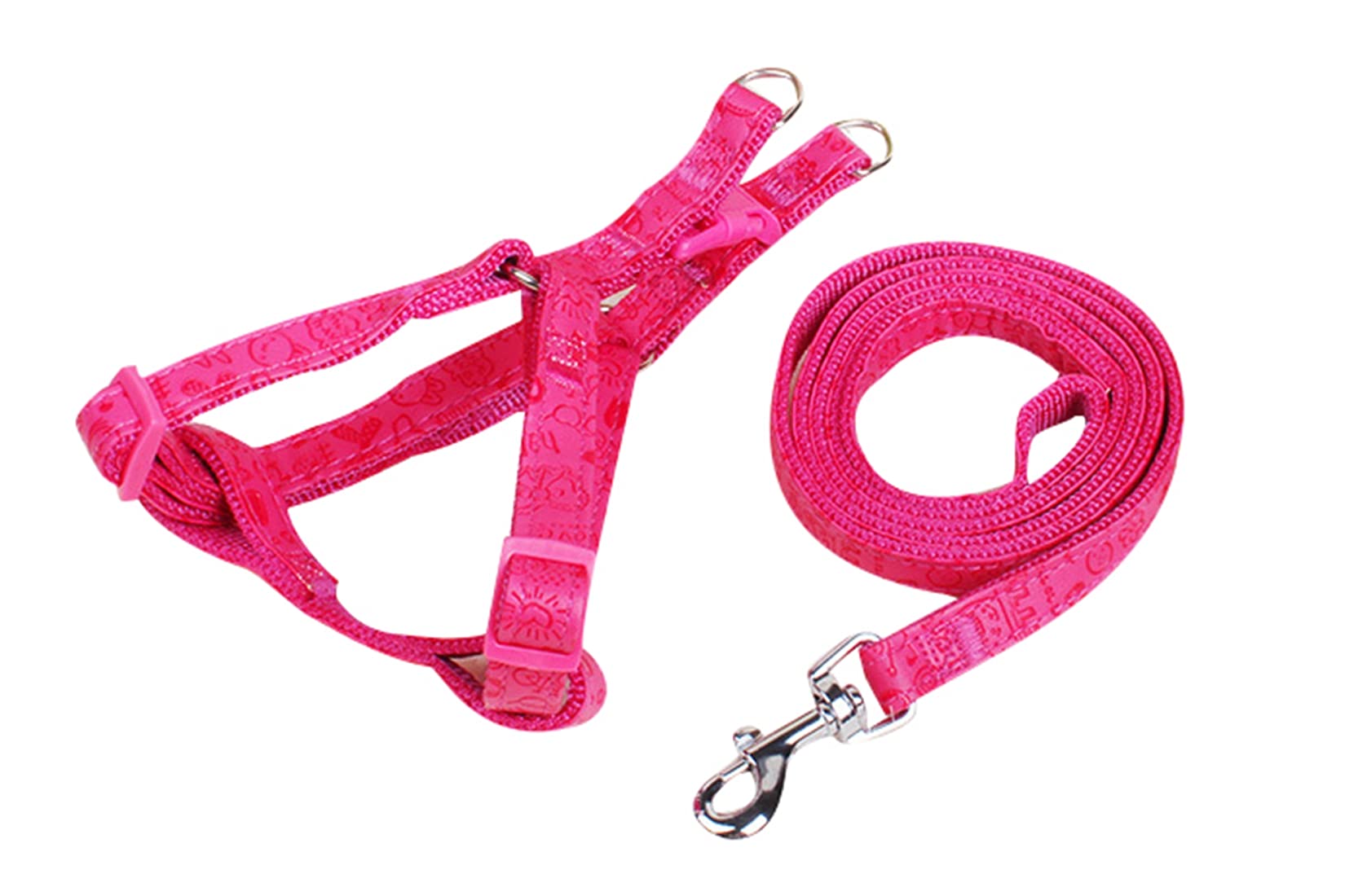 Premium Leather & Nylon Dog Harness and Leash Set - Adjustable Pet Vest for Small, Medium & Large Dogs - Comfortable Outdoor Walking, Hiking & Training Accessories