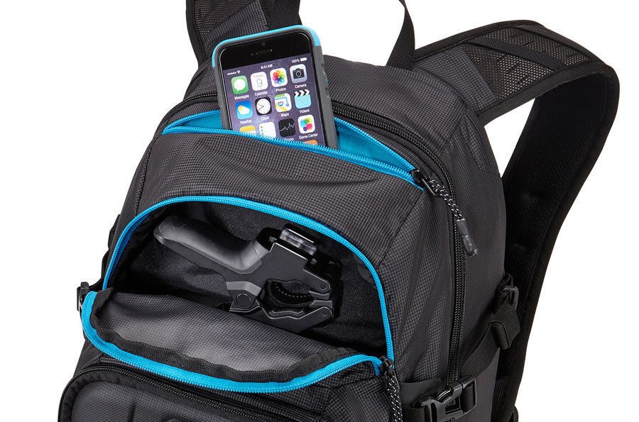 Thule Legend Waterproof Backpack for GoPro Cameras - Durable Black Hiking & Travel Backpack for Adventure Photography & Outdoor Activities