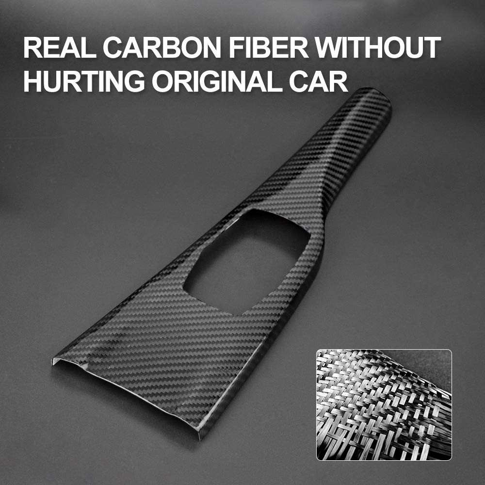 Premium Carbon Fiber Center Console Cover for BMW 1 & 2 Series (F20/F21/F22) - Interior Trim Sticker with Multimedia Button Protection | Durable Upgrade for Car Accessories | Perfect for Daily Driving & Car Enthusiasts
