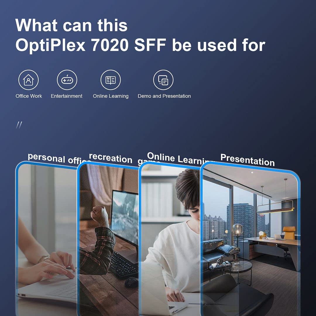 Refurbished Dell OptiPlex 7020 Business Desktop PC - Intel Core i7-4770 Quad-Core up to 3.9GHz, 32GB RAM, 512GB SSD, WiFi 5 (AC8260), Windows 10 Pro, Dual Monitor & HDMI Support - Perfect for Office Work, Home Computing & Multi-Tasking