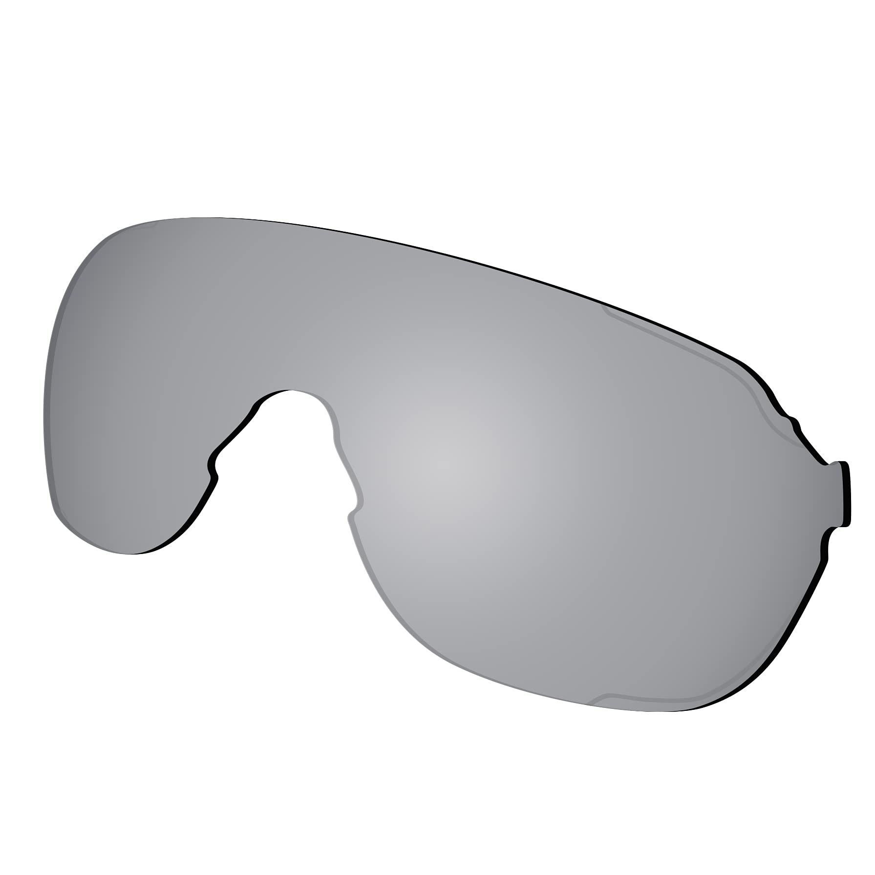 Oakley EV Zero Stride OO9386 Replacement Lenses - Silver Titanium Polarized Mirror Coating Sunglass Lens for Cycling, Running & Outdoor Sports