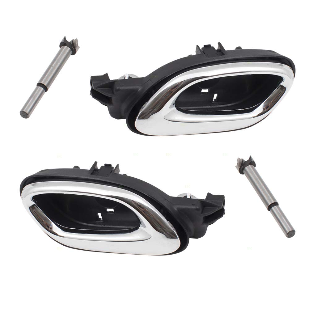 Replacement Inside Front Door Handles with Base Kits for 2010-2015 Chevy Camaro - Perfect for DIY Car Repairs & Interior Upgrades