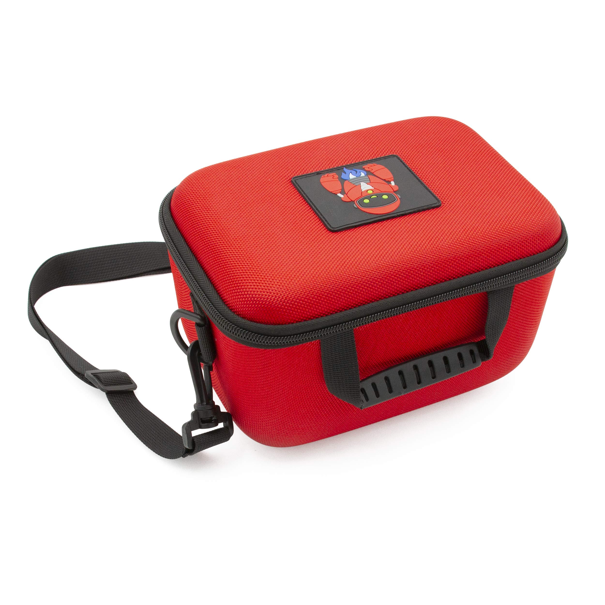 CASEMATIX Hard Shell Travel Case for Nintendo Switch Mario Kart Live Home Circuit - Shockproof Protective Carrying Case with Shoulder Strap & Padded Divider (Red) - Perfect for Travel, Storage & Gaming On-The-Go