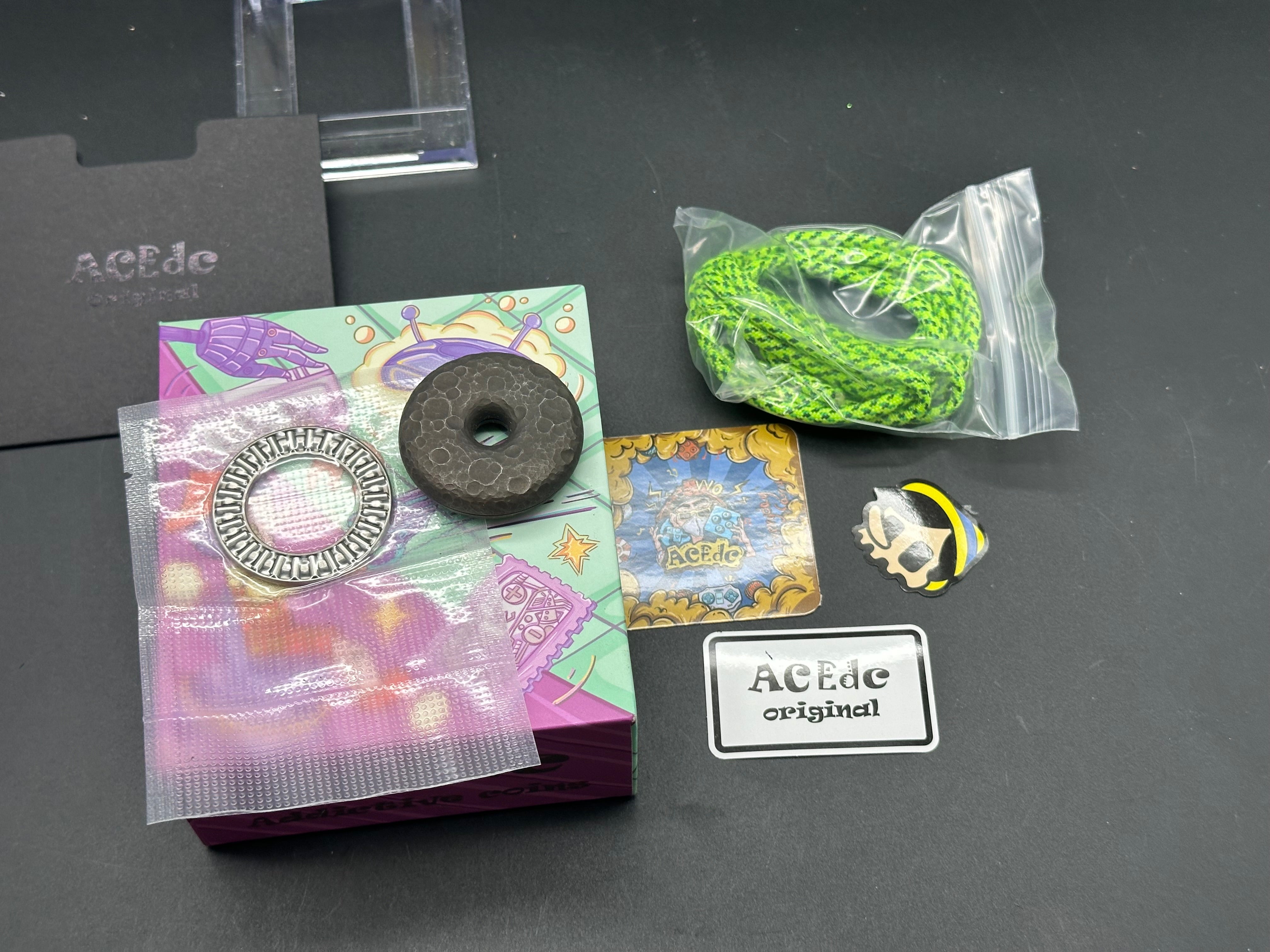 ACEdc Donut 2.0 Haptic Coin - Premium Fidget Toy for Stress Relief & Focus - Perfect for Office, School, and Anxiety Management