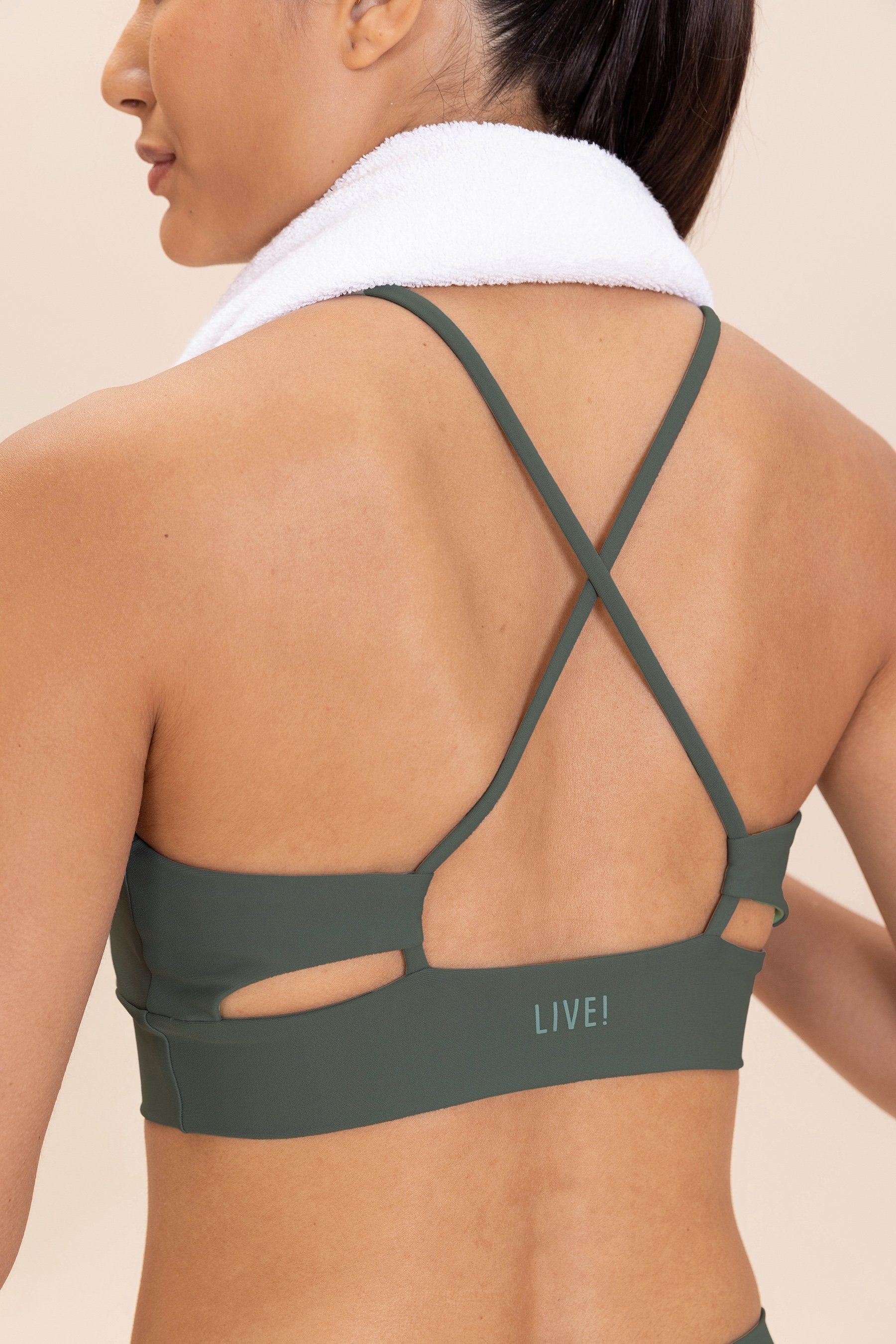 CrossFit Green® High Support Sports Bra for Women - Perfect for Gym, Running & High-Intensity Workouts