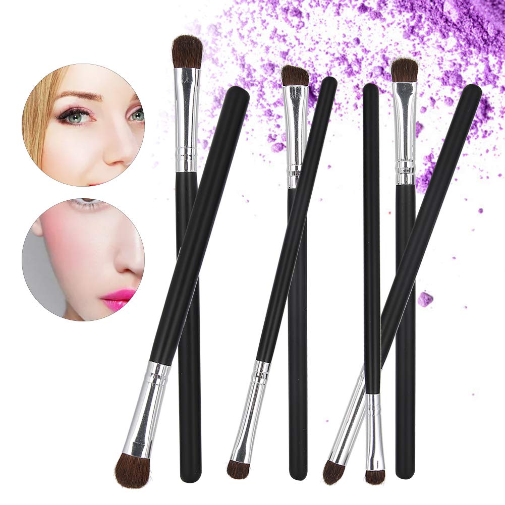 EXCLUZO Soft Blush Brush for Makeup - Easy to Carry Travel Brush, Black & Silver - Perfect for Dress Up, Live Shows & On-the-Go Touch Ups