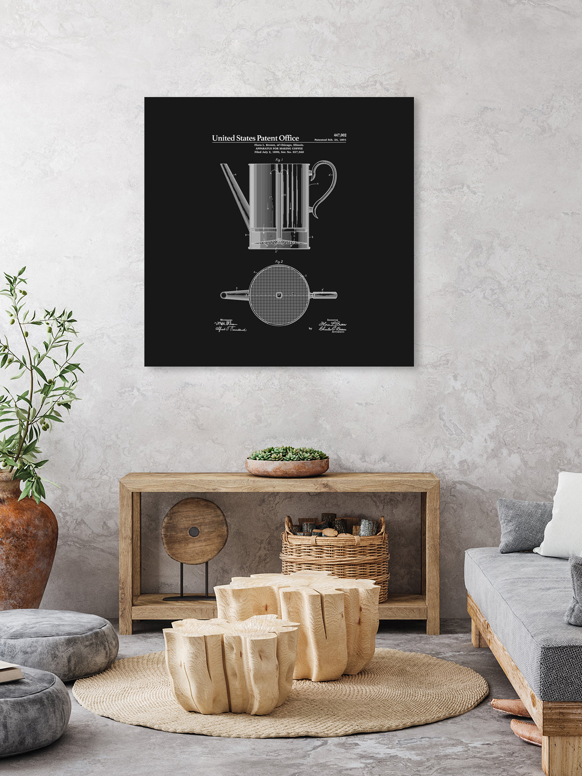 Premium French Press Coffee Maker - Durable Stainless Steel Black Coffee Press with Patented Design for Rich, Smooth Brew - Perfect for Home, Office & Camping Use