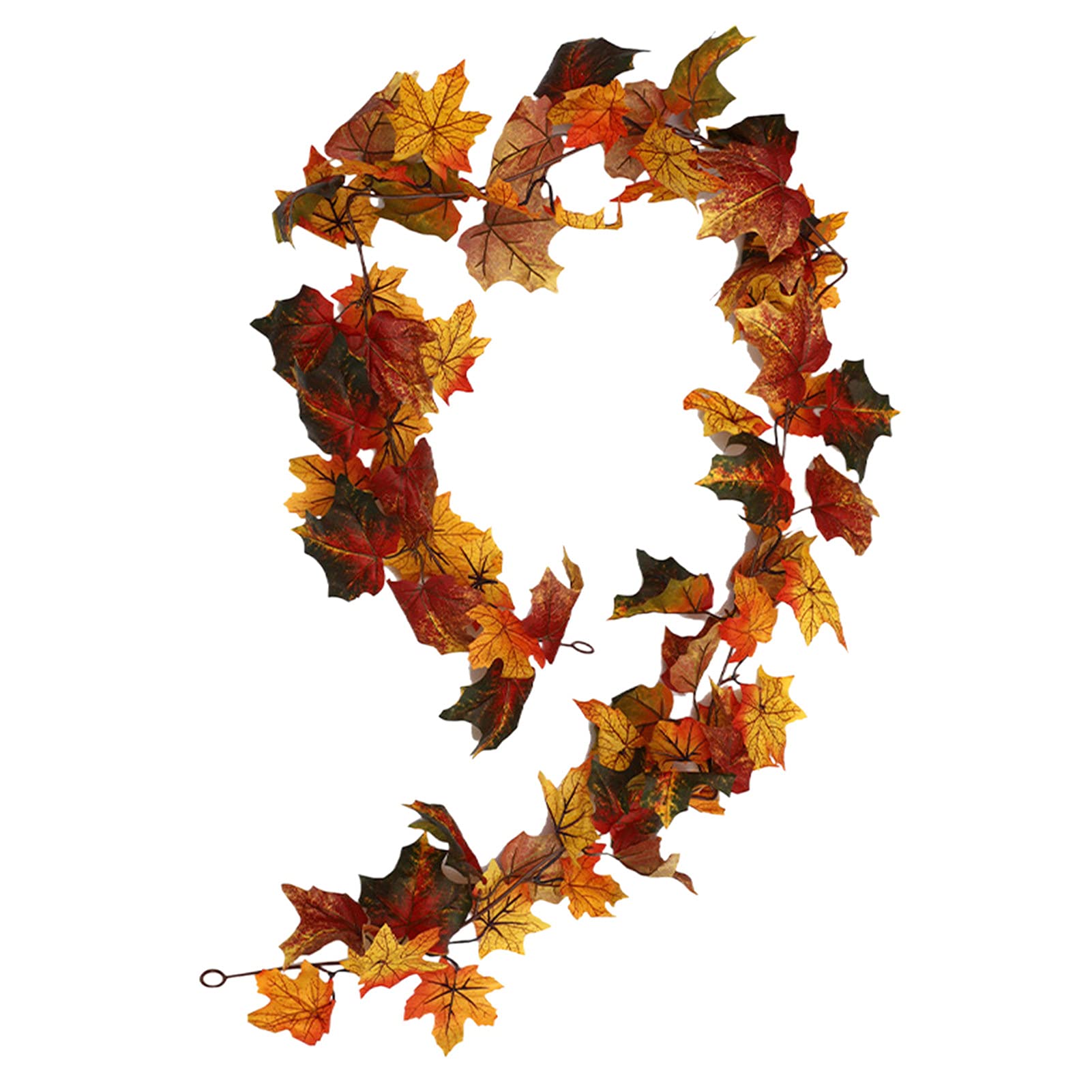 Artificial Vine Plants with Maple Leaves - Faux Silk Flower Wall Hanging Decor, Imitation Rattan Ivy for Home & Office Decoration - Perfect for Living Room, Bedroom, Wedding & Party Decor