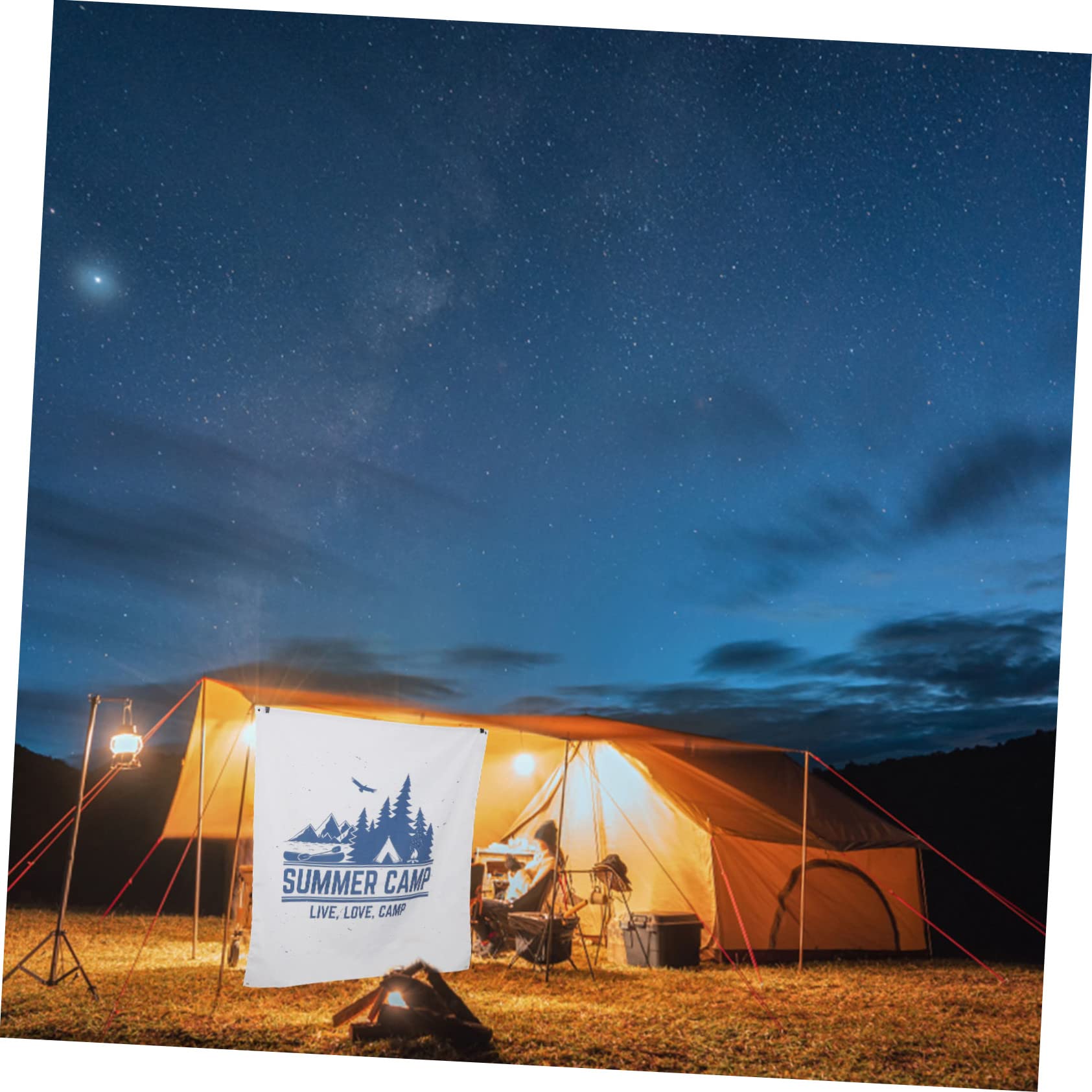Abaodam 4-Piece 3x5 FT Custom Outdoor Camping Flags - Durable Party Decorations for Camping, Backyard, Field & Tailgating Events