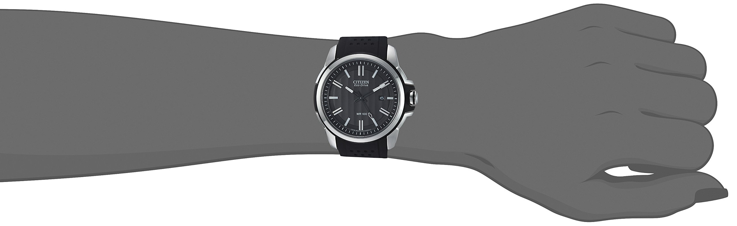 Citizen Eco-Drive Weekender Men's Watch - Stainless Steel Case with Durable Polyurethane Strap - Solar Powered, Water Resistant - Perfect for Business, Casual & Outdoor Activities