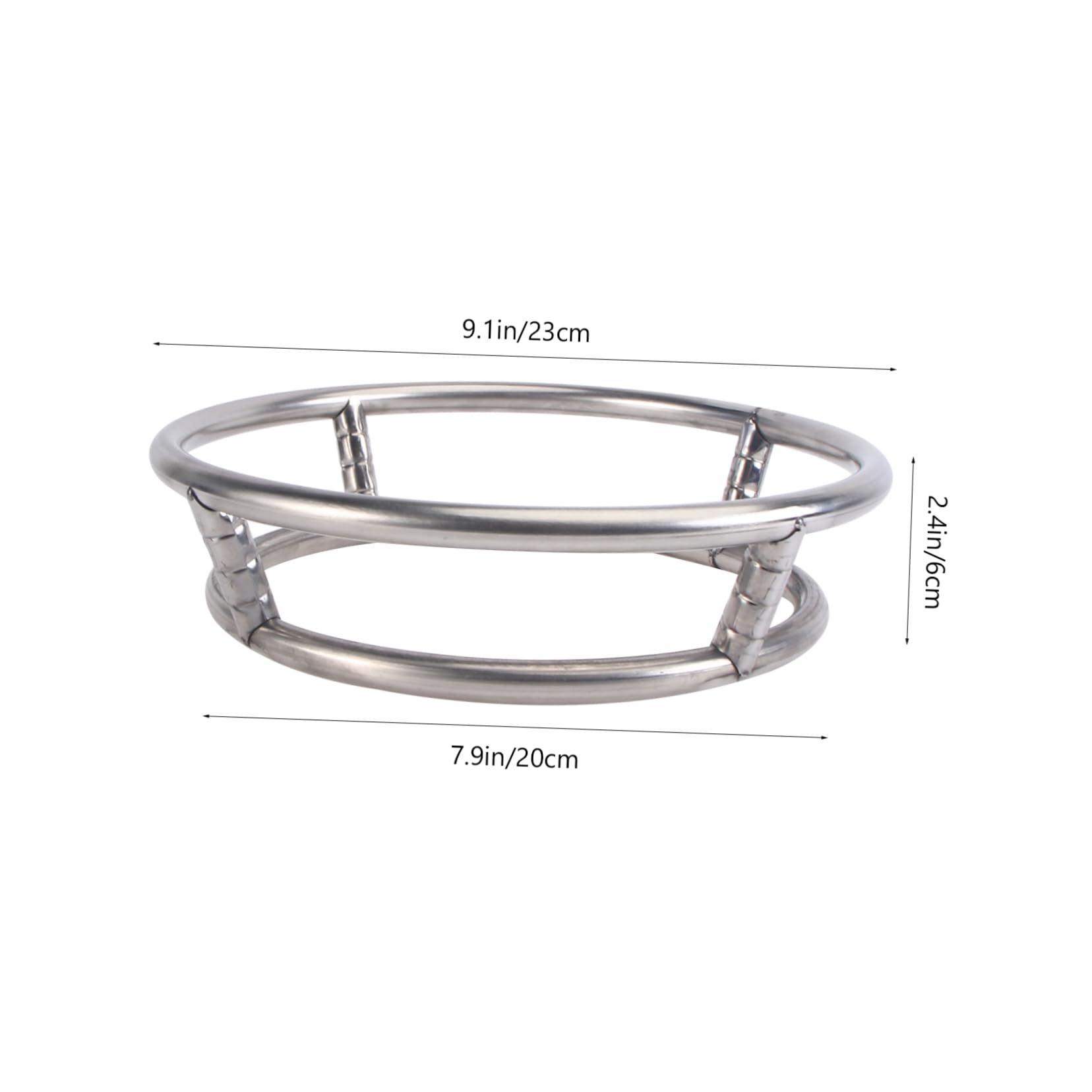DOITOOL 2-Piece Stainless Steel Wok Ring & Steamer Basket Set - Heavy Duty Cooking Rack for Dim Sum, Fish, Vegetables - Compatible with Gas Stoves, Round Pots - Perfect for Asian Cuisine, Steaming, and Cooling Food