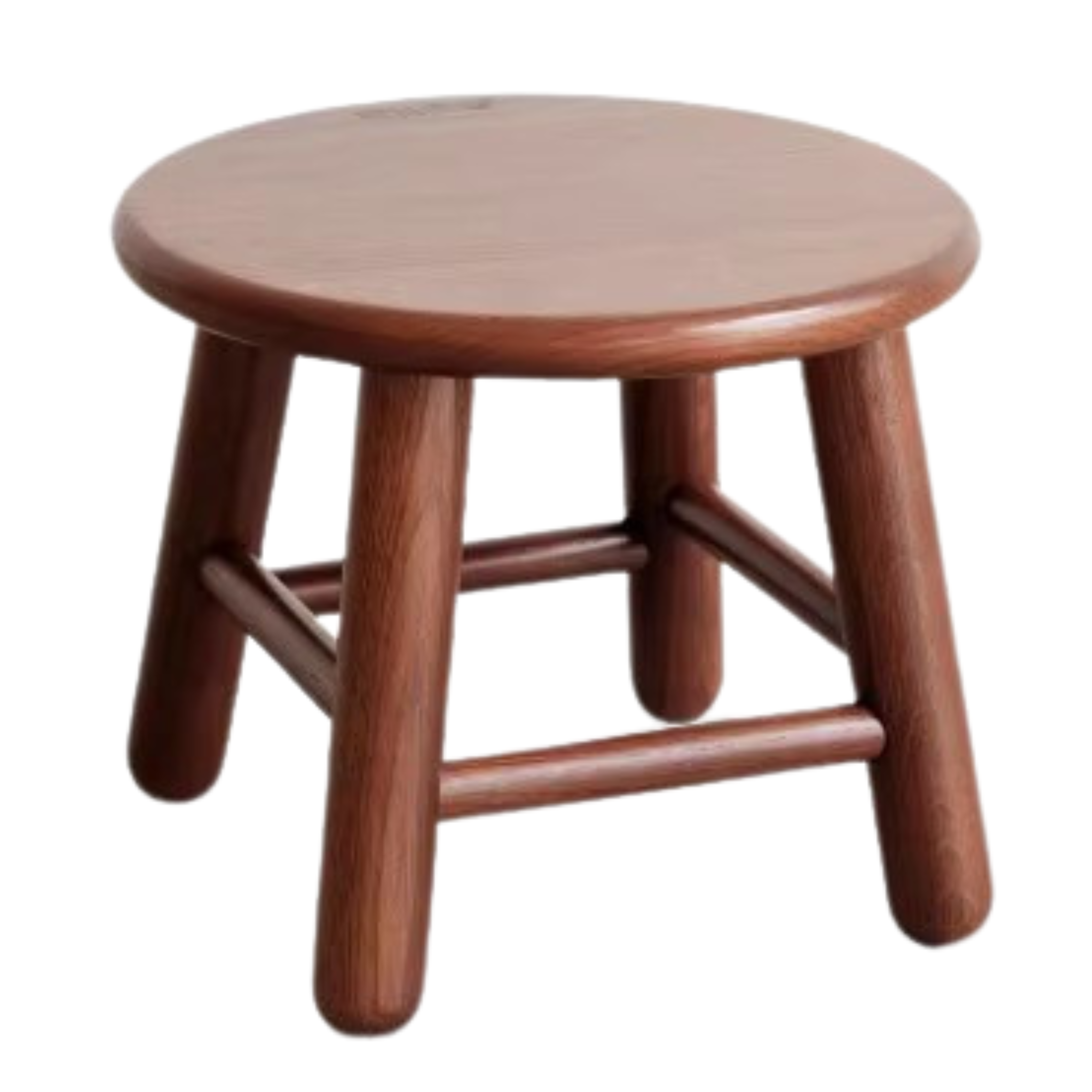 Solid Oak and Beech Wood Small Stool - Handcrafted Wooden Footstool, Side Table or Decorative Accent for Living Room, Bedroom, Nursery
