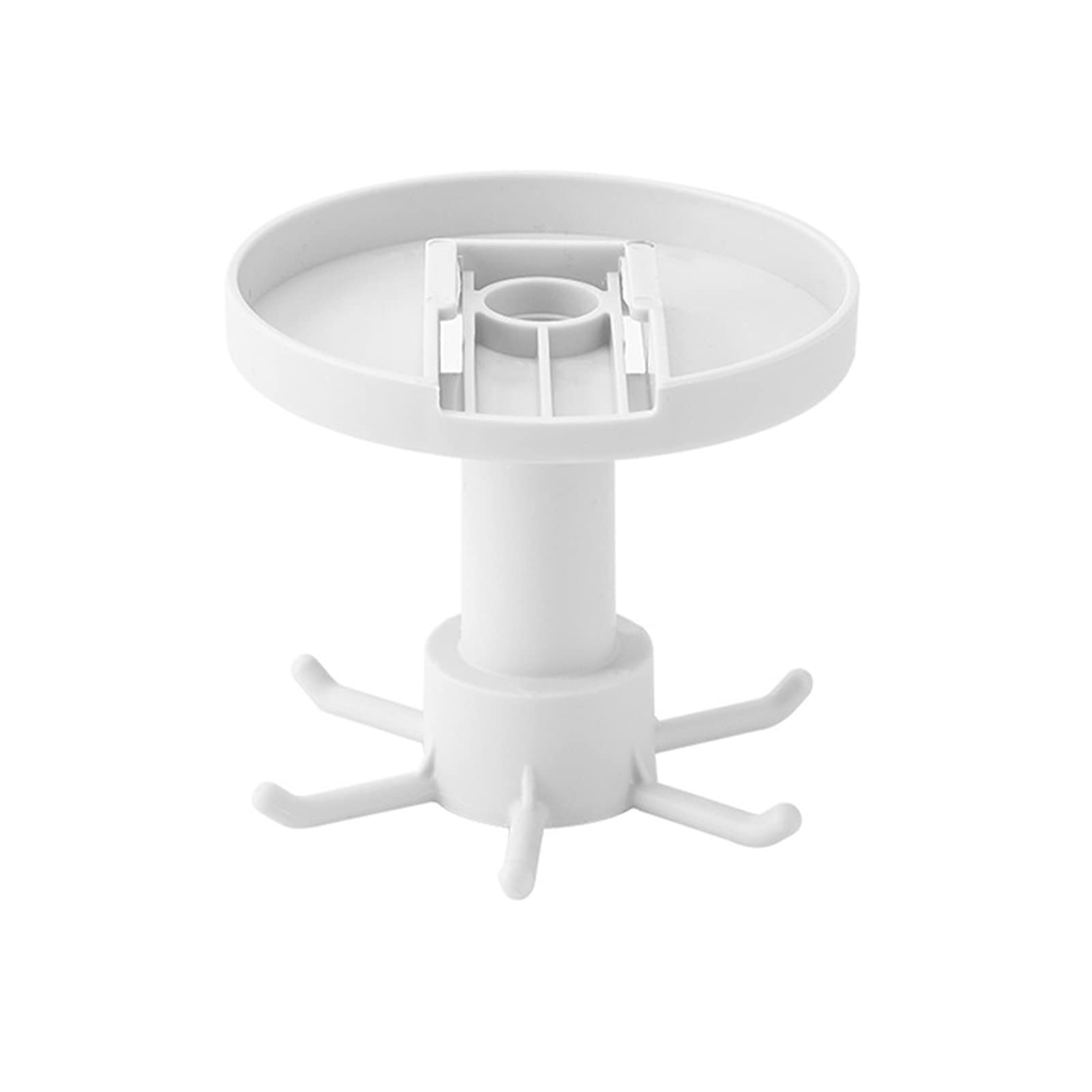 360° Rotatable Kitchen Hooks - 6 Hooks Utensil Hanger for Cabinet (White) - Perfect for Small Kitchen Organization