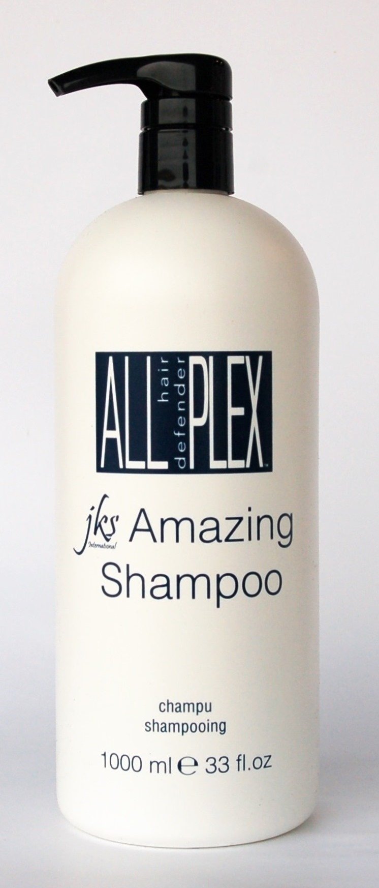 JKS ALL HD PLEX Amazing Shampoo - 1 Liter Bottle for Damaged Hair Repair & Hydration | Salon Quality Hair Care for Dry, Frizzy & Color-Treated Hair at Home