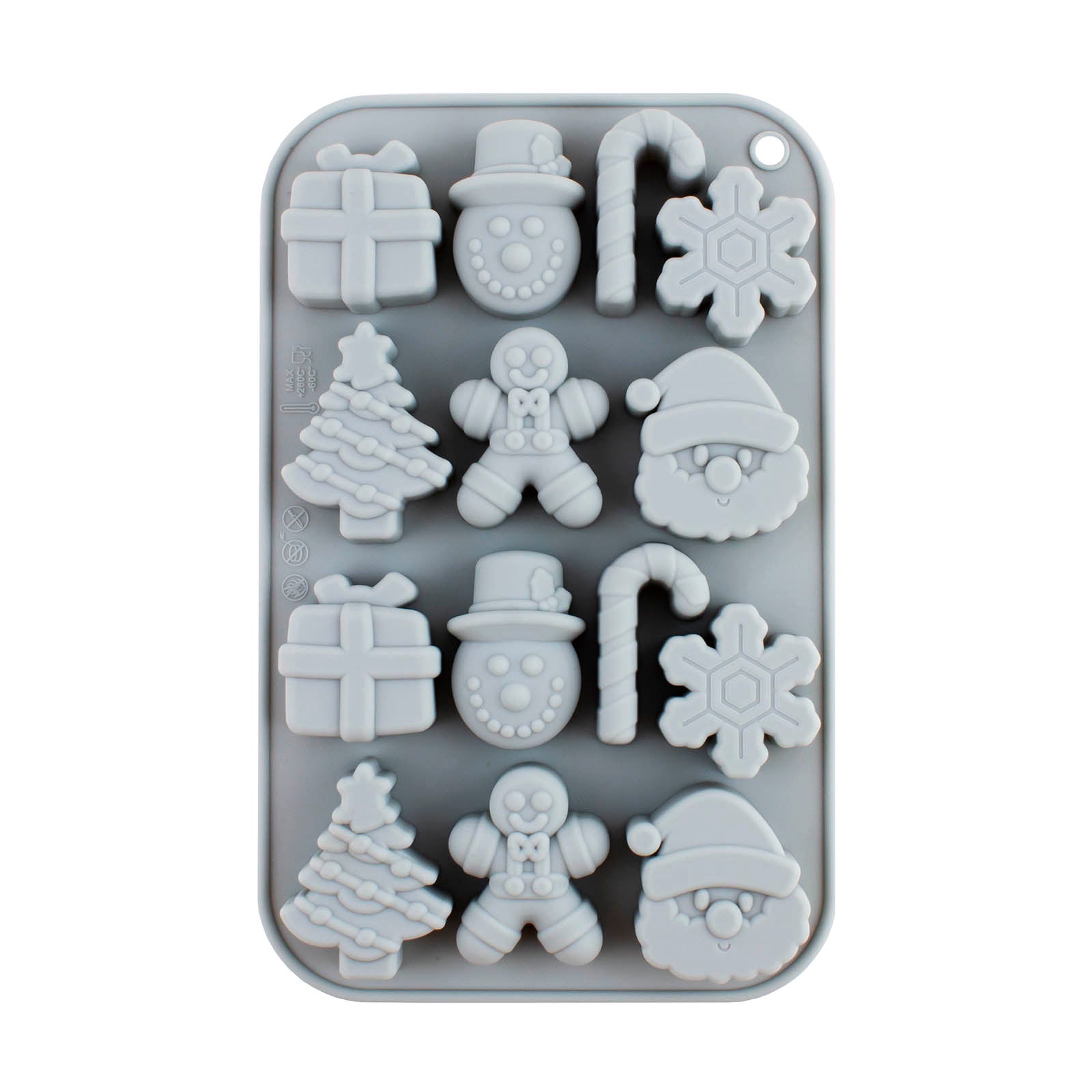 Christmas Ice Mold Tray Set - 6 Pack Holiday Themed Silicone Ice Cube Trays (Snowflake, Star, Tree Designs) for Cocktails, Drinks & Party Decorations - Perfect for Christmas Celebrations, Winter Parties & Home Bar Accessories