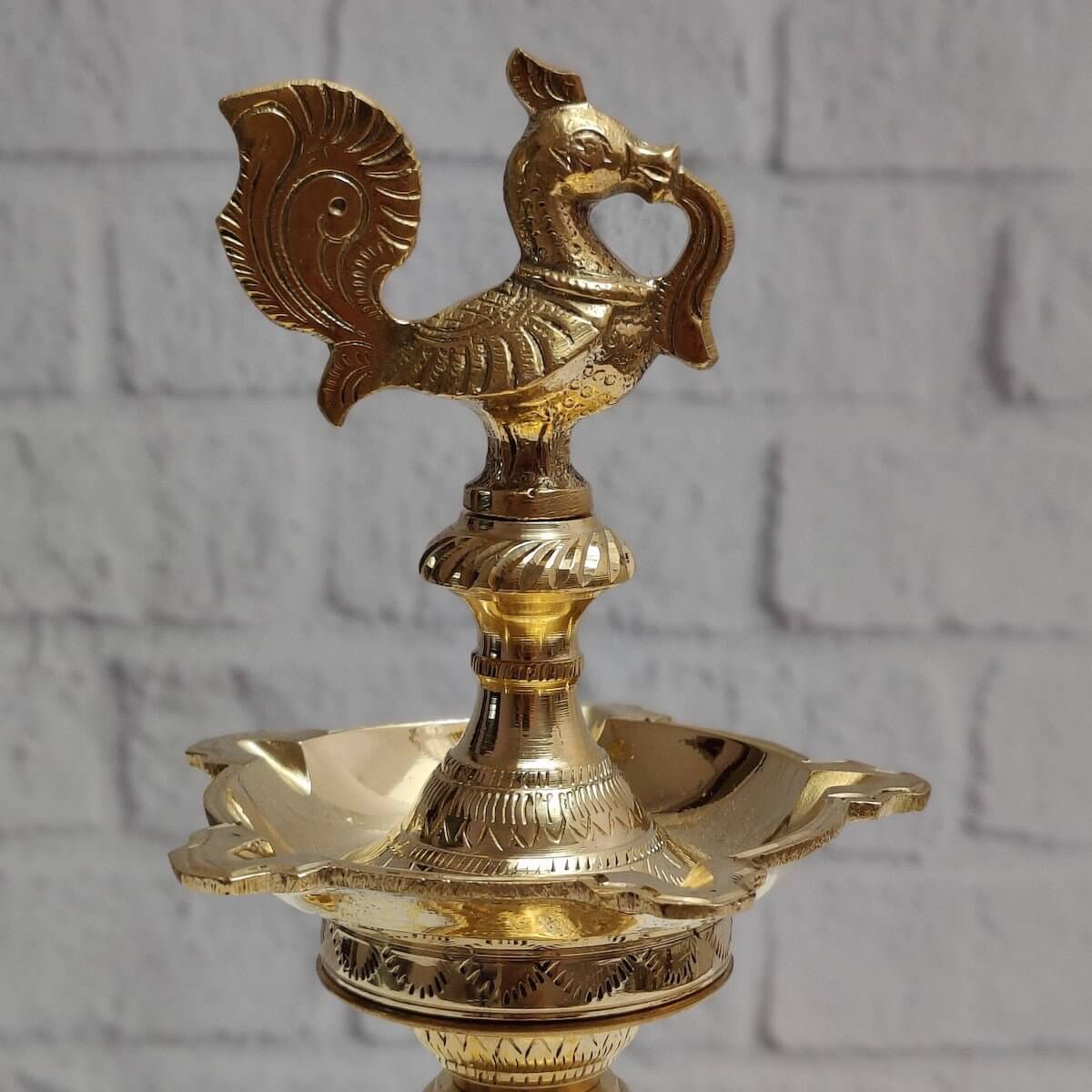 Handcrafted Traditional Brass Annam Kattai Vilakku - Authentic Indian Oil Lamp for Home Decor, Pooja & Meditation - Perfect for Diwali, Weddings & Spiritual Ceremonies