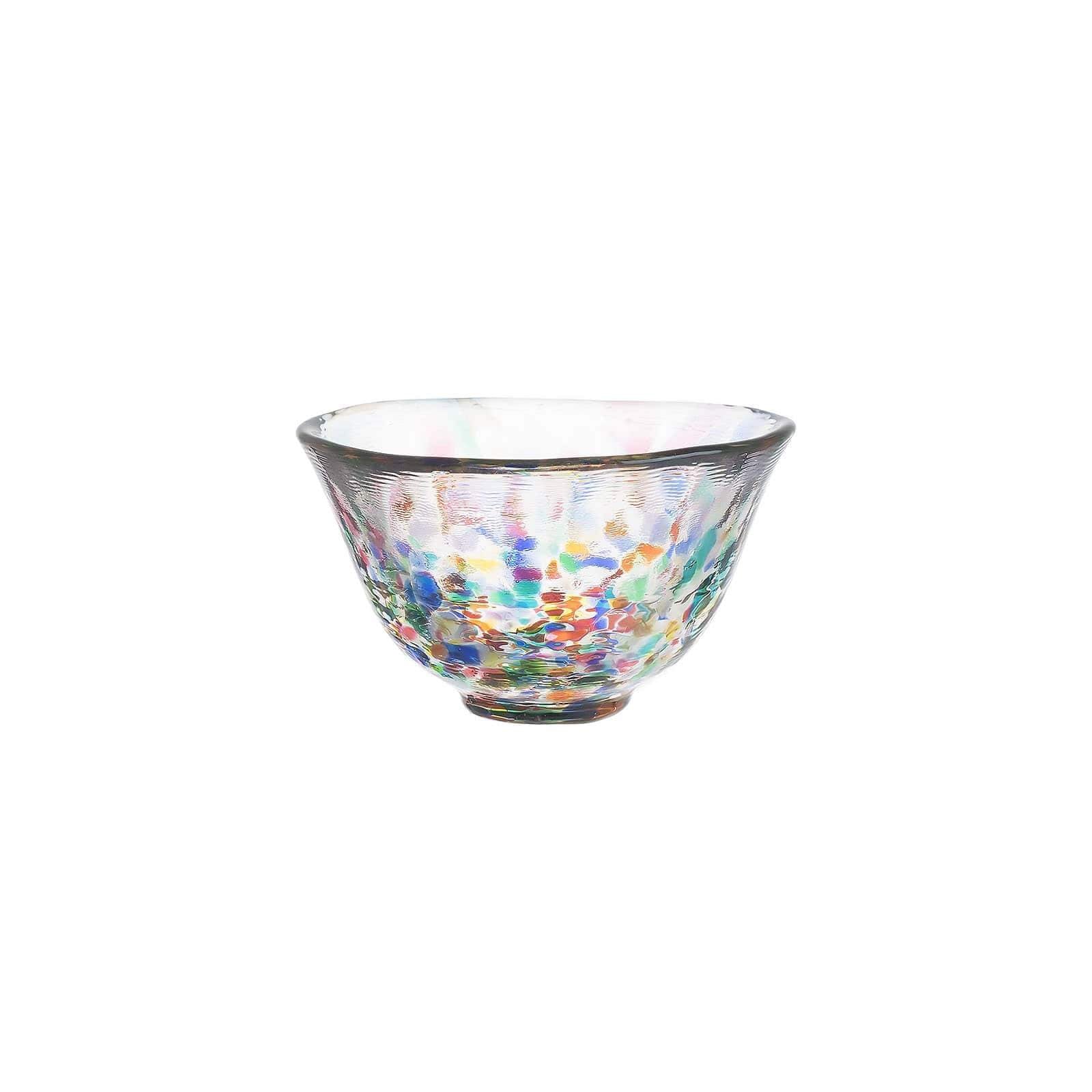Aderia Tsugaru Vidro Hand Blown Sake Glass 50ml - Japanese Traditional Craft for Sake Tasting & Home Bar Decor