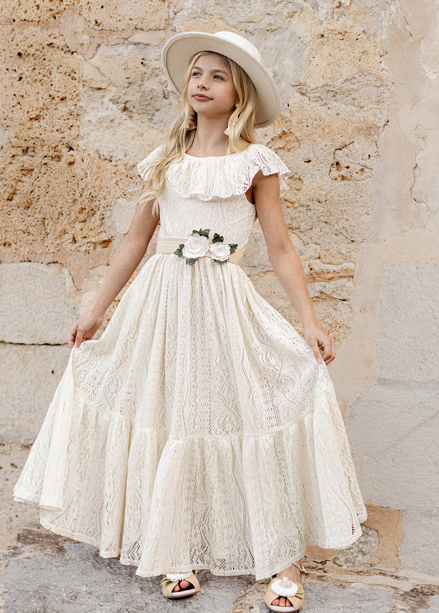 Ravvy Cream Dress for Women - Elegant & Comfortable Casual Wear for Parties, Dates & Office