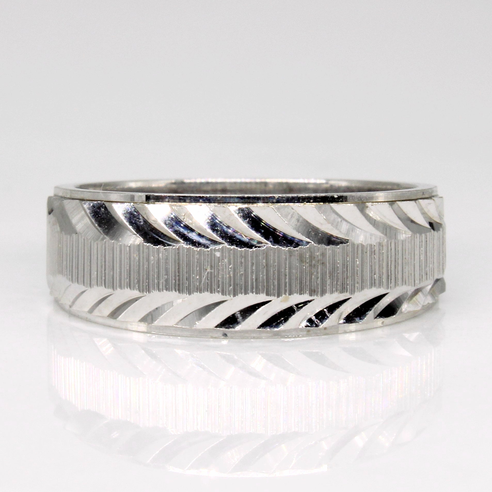 10K White Gold Ring for Women - Size 6 | Elegant Wedding Band, Anniversary Gift & Everyday Jewelry | Perfect for Engagements, Proposals & Special Occasions