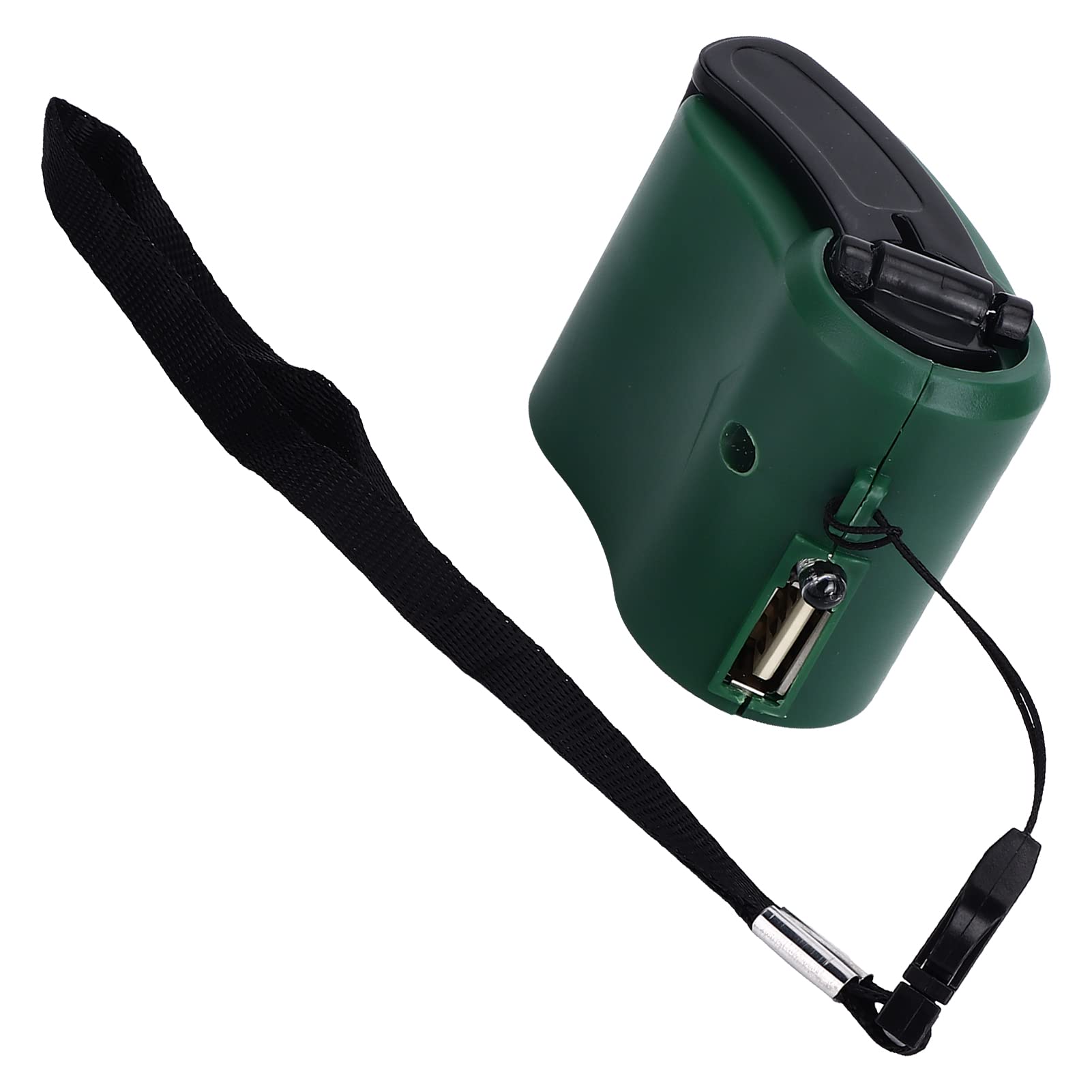 Hand Crank USB Charger with LED Light - Portable 5V Output Emergency Phone Charger for Camping, Hiking & Power Outages