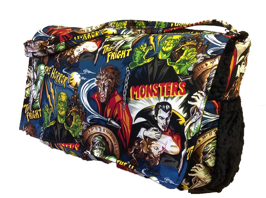 Hollywood Monsters Diaper Bag - Stylish Messenger Diaper Backpack for Parents, Perfect for Baby Essentials & Travel, Diaper Changing & On-the-Go Parenting