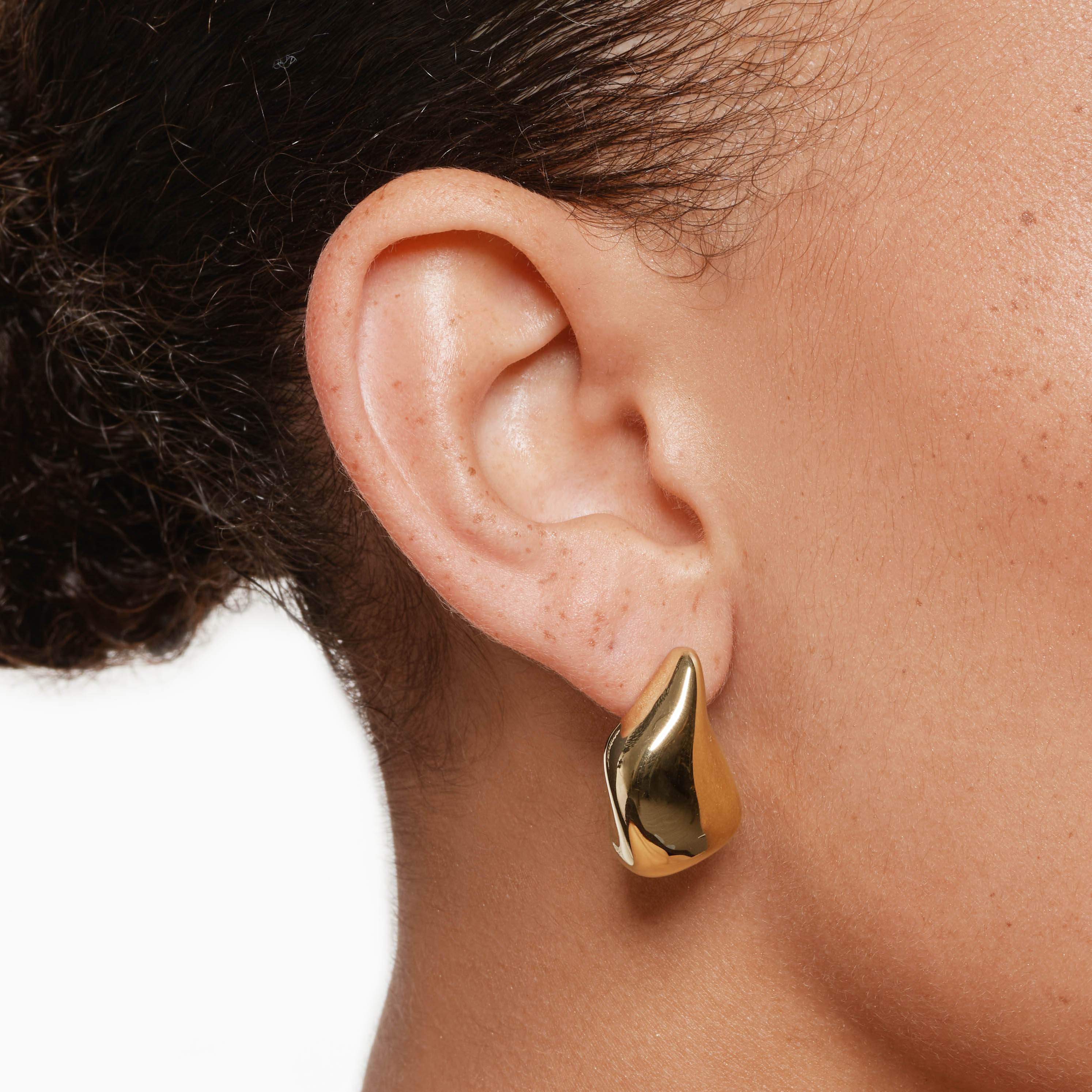 Organic Gold Drop Earrings for Women - Elegant Dangle Jewelry for Parties, Weddings & Everyday Wear