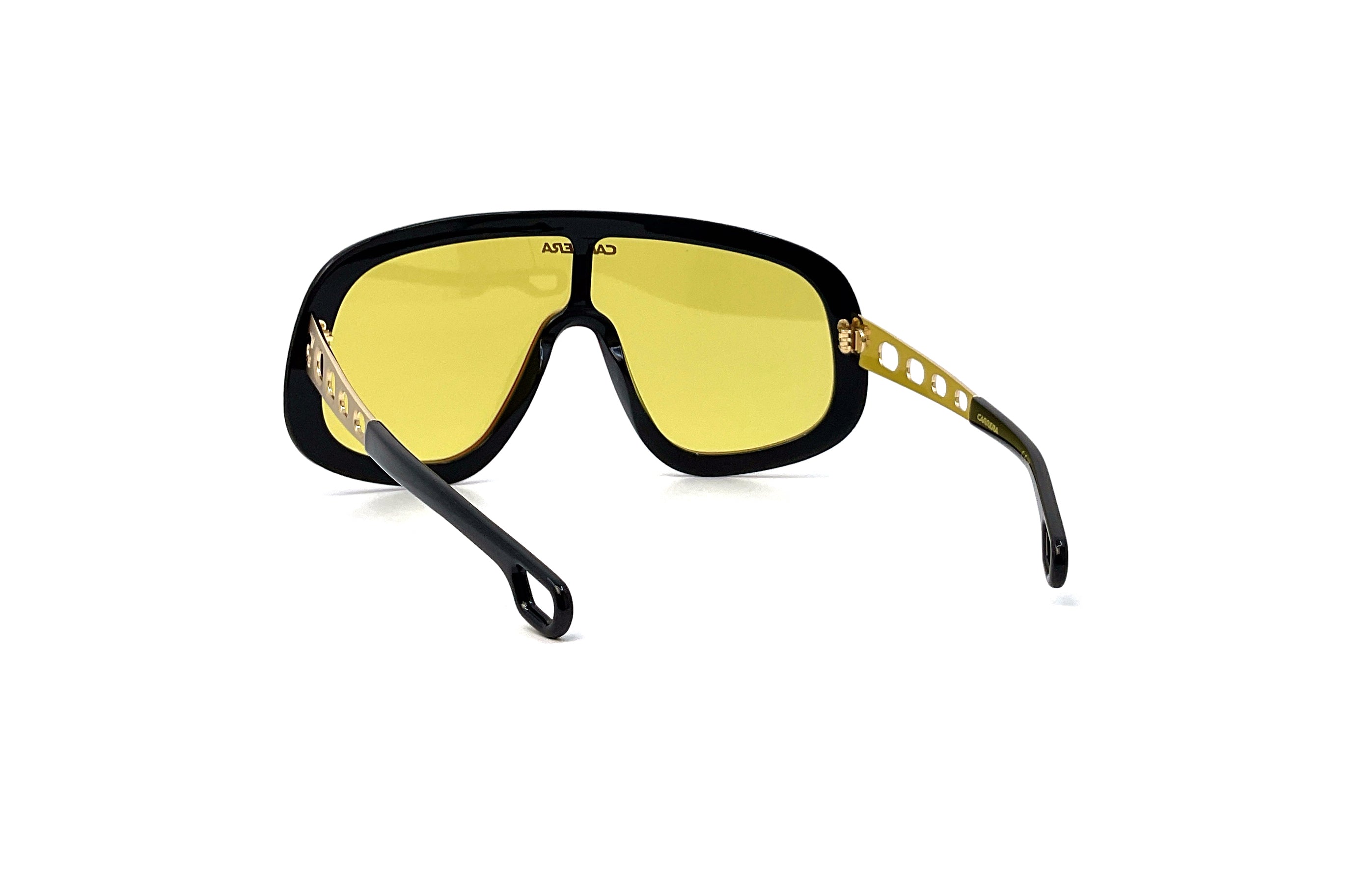 Carrera Flaglab 17 Sunglasses - Black & Red Polarized Sports Shades for Men & Women - Perfect for Running, Cycling & Outdoor Activities