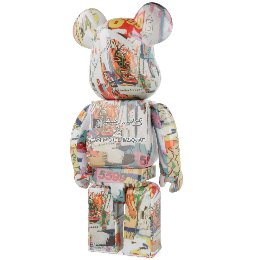 400% Bearbrick Warhol X Basquiat 4 - Limited Edition Designer Art Toy Collectible - Perfect for Home Display, Office Decor & Pop Culture Enthusiasts