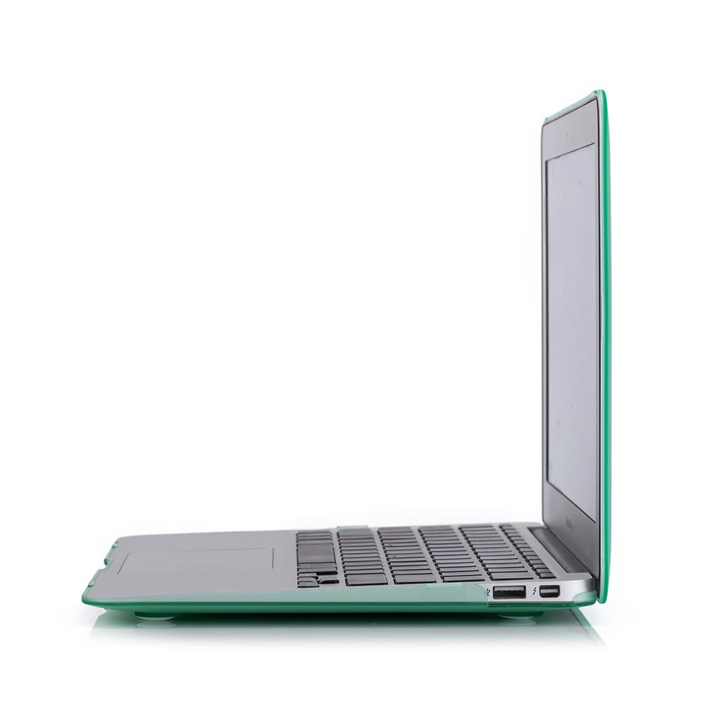 RUBAN MacBook Air 11 Inch Case Compatible with Model A1370 A1465 - Soft Touch Plastic Hard Shell Protective Cover for Mac Air 11.6 (Green) | Perfect for Work, Travel & School Protection