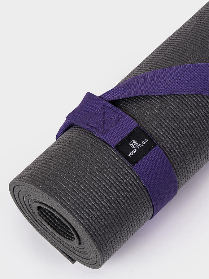Organic Cotton Yoga Mat Strap Carrier for Yoga Studio - Premium Yoga Mat Holder with Adjustable Shoulder Strap - Perfect for Yoga Class, Gym, Travel & Outdoor Workouts