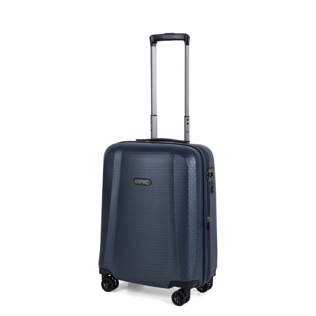 Epic GTO 5.0 55cm Lightweight Carry-On Luggage Suitcase - Midnight Blue | Perfect for Air Travel, Business Trips & Weekend Getaways