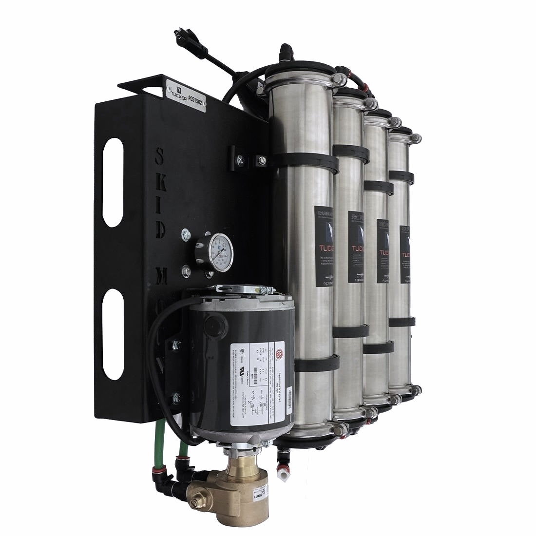 Tucker Skid Mount RO/DI Water Filtration System - Portable Reverse Osmosis Deionization Unit for Marine, RV & Emergency Water Purification