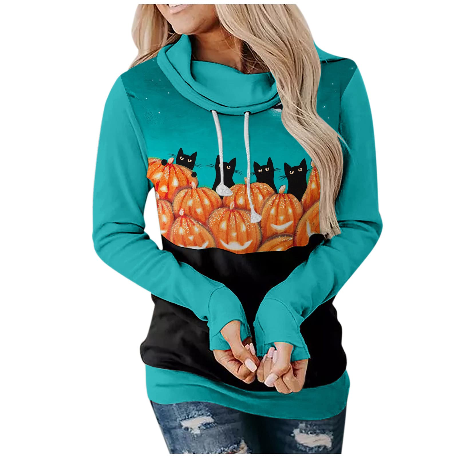 Women's Casual Hooded Sweatshirt - Loose Fit Drawstring Pullover Hoodie for Women | Cozy Lounge Wear, Street Style Fashion, Gym & Outdoor Activities