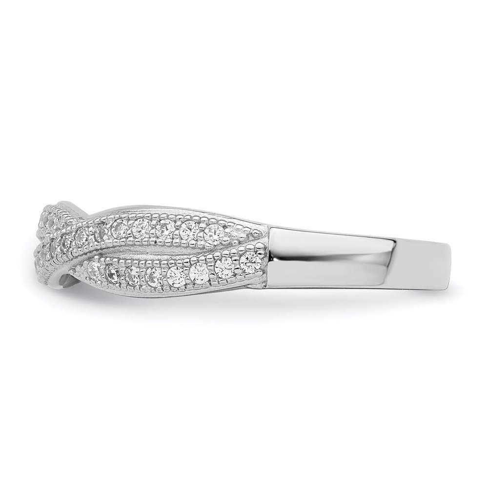925 Sterling Silver Cubic Zirconia Brilliant Embers Ring - Elegant Women's Fine Jewelry for Gifts, Anniversaries & Special Occasions | Perfect for Date Nights, Weddings & Formal Events