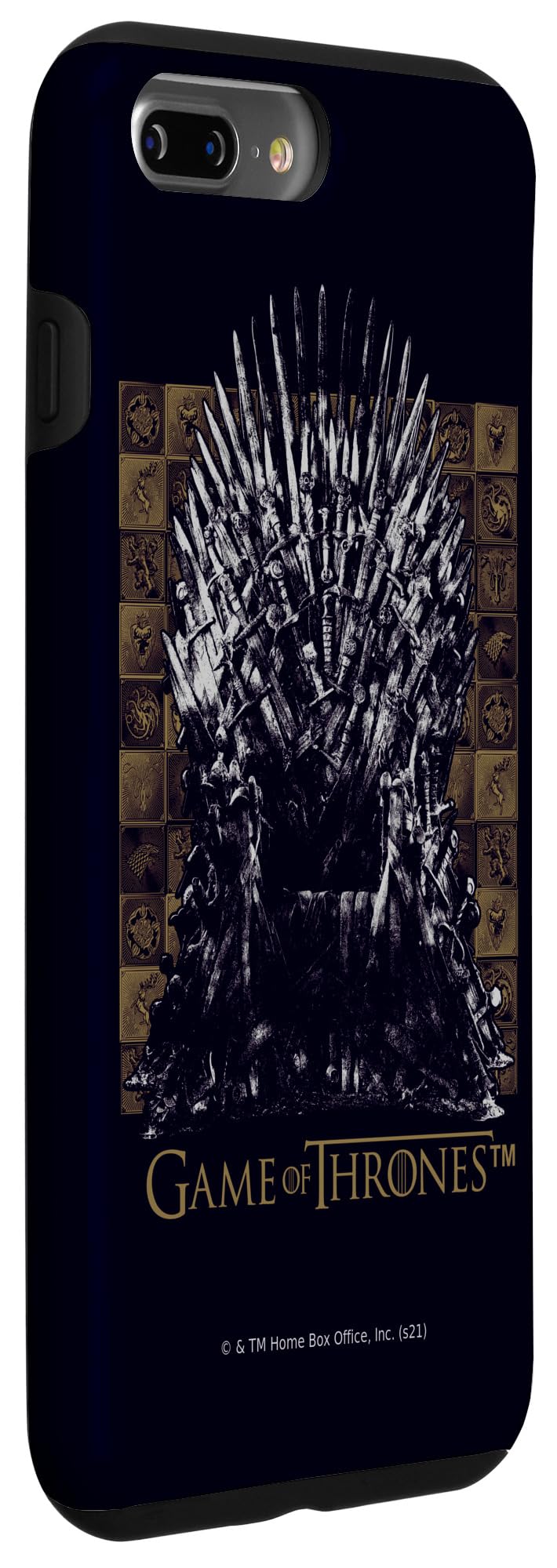 Premium Game of Thrones Iron Throne Case for iPhone 7 Plus/8 Plus - Protective Phone Cover with Unique Design - Perfect for Fans, Collectors & Fantasy Lovers