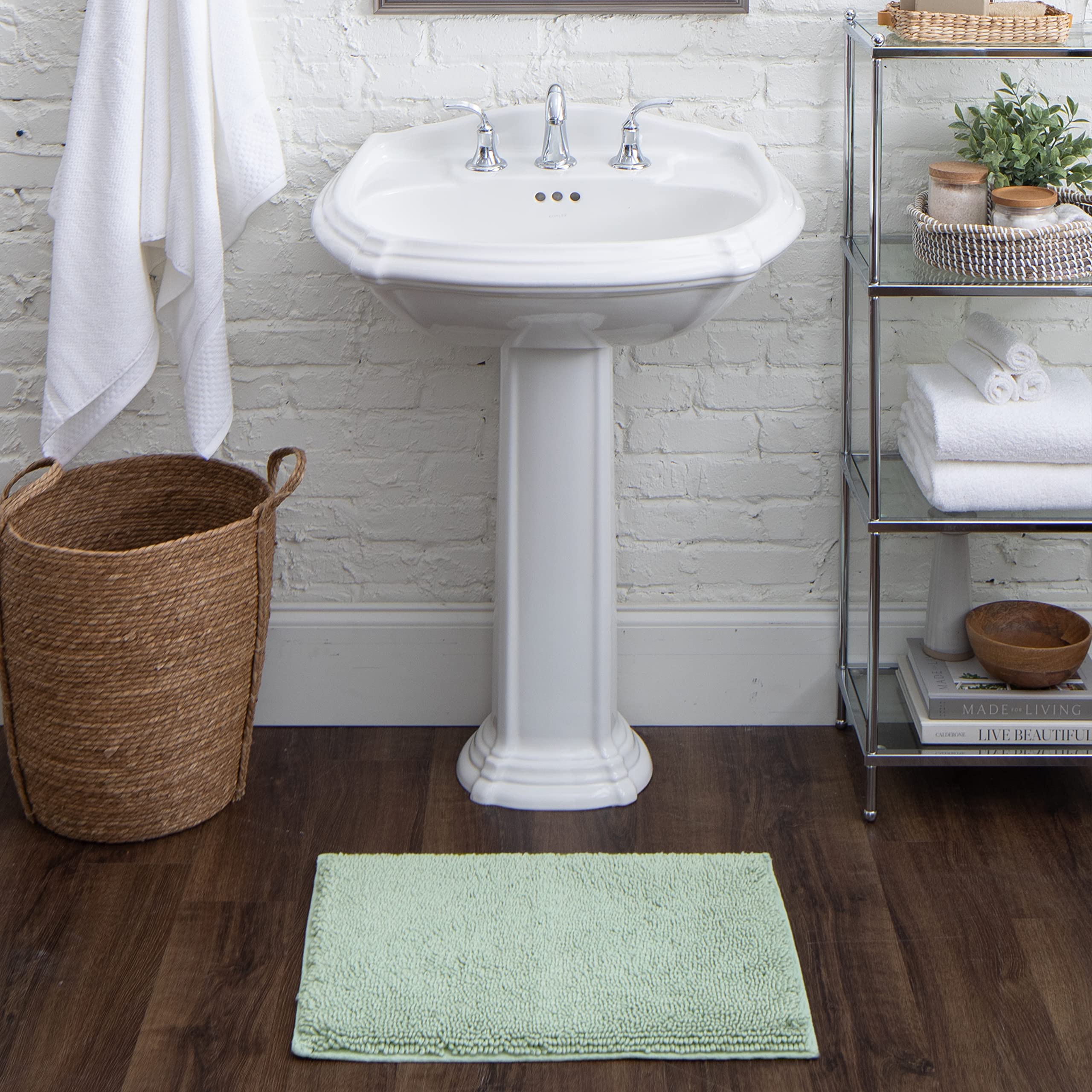 Mohawk Home Classic Cotton II Seaglass Bath Mat 1'5