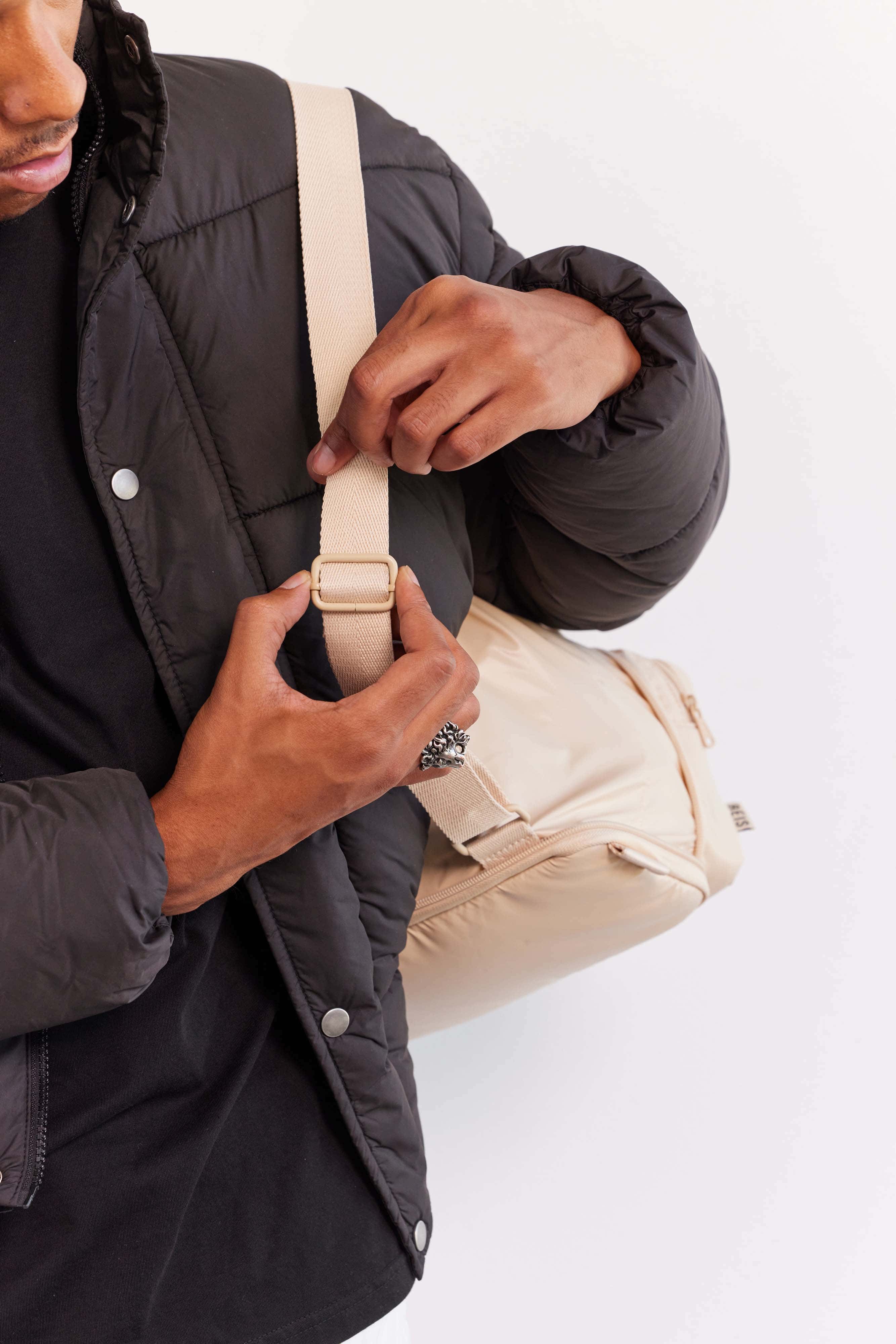 Expandable Beige Pouch - Versatile Travel Organizer for Toiletries, Cosmetics & Essentials | Perfect for Carry-On Bags, Gym & Daily Use
