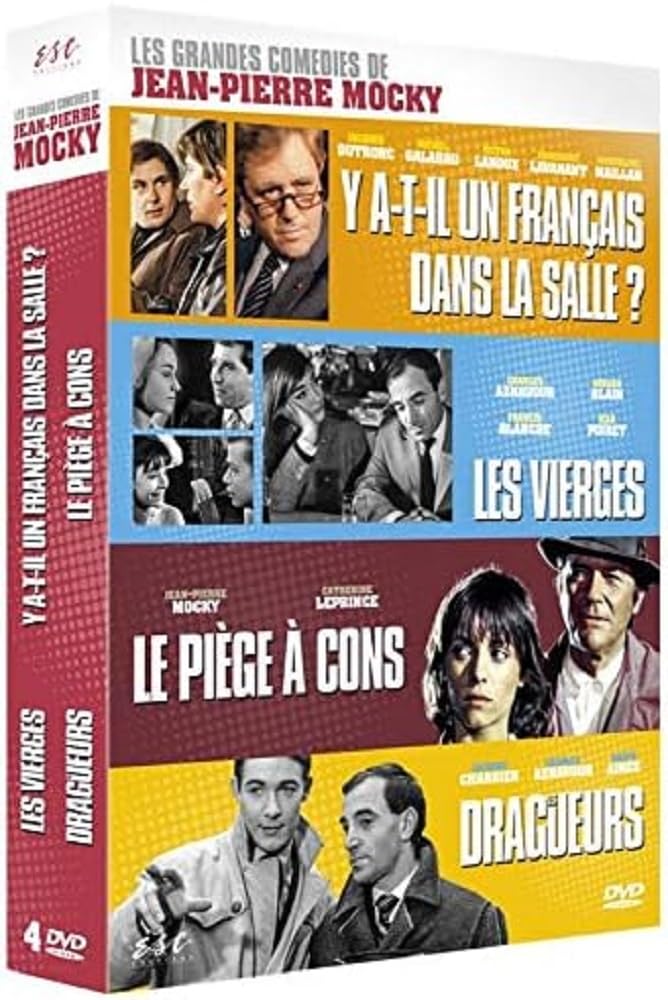 4 Classic Comedy DVDs by Jean-Pierre Mocky - Hilarious French Films Collection | Perfect for Movie Nights & Gifts