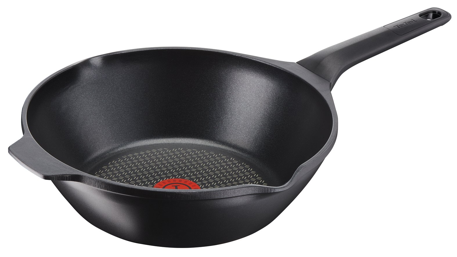 Tefal Aroma 28cm Cast Aluminum Black Non-Stick Wok Pan - Induction Compatible, Gas & Electric Stove Safe - Perfect for Stir-Fry, Sautéing & Asian Cooking