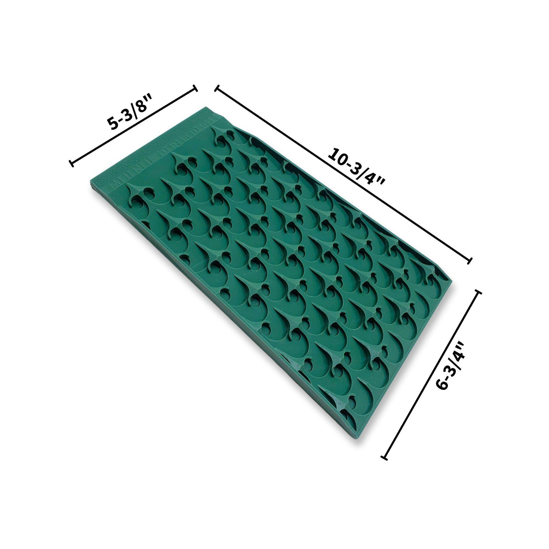 Prospectors Dream 5 3/8 x 10 3/4 Inch Gold Panning Bottom Mat - Mini Monster Classifier for Fine Gold Recovery - Perfect for Stream Bed Prospecting & Small Scale Mining