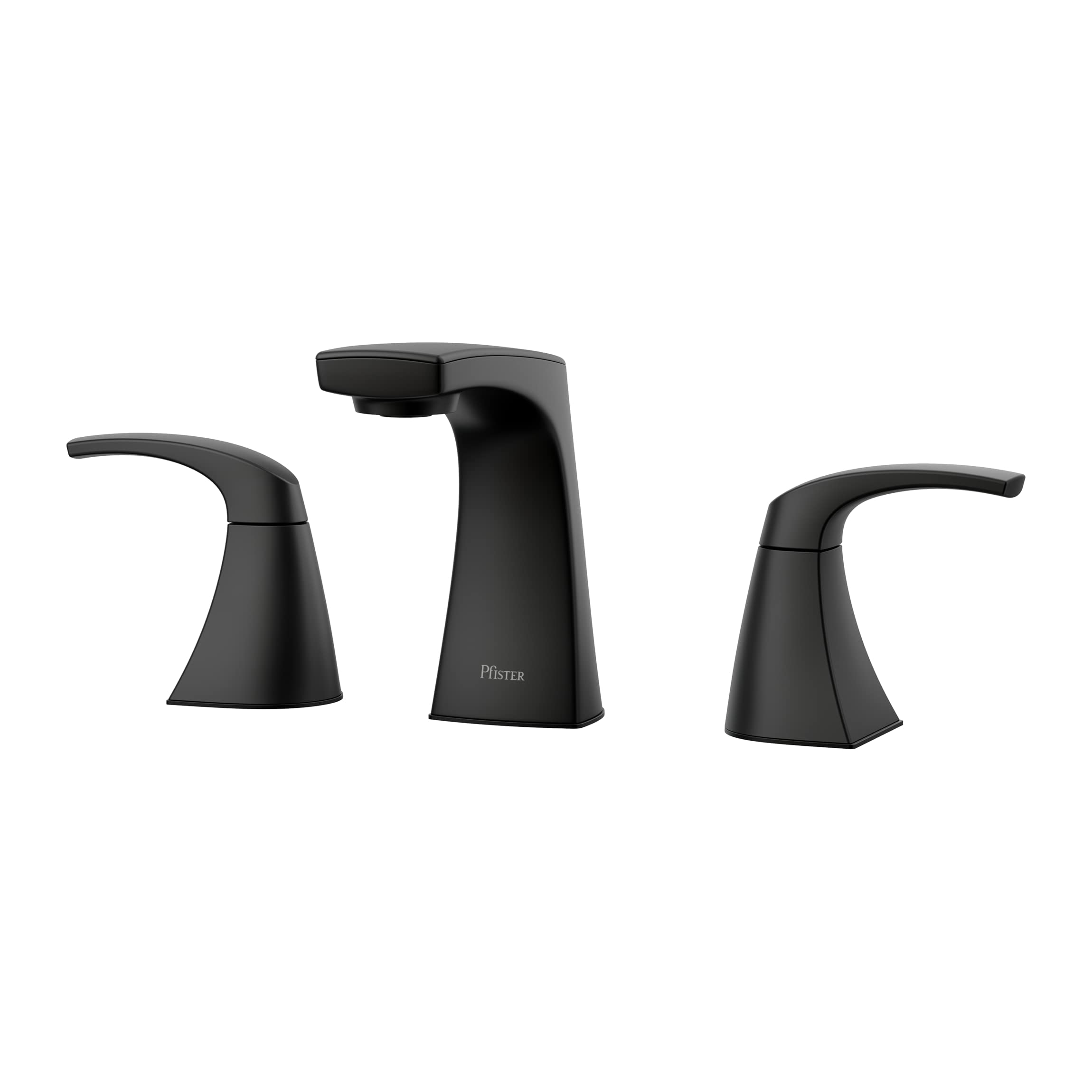 Pfister Karci Black Widespread Bathroom Faucet - Modern Matte Finish for Vanity Sinks, Perfect for Home & Hotel Bathroom Renovations