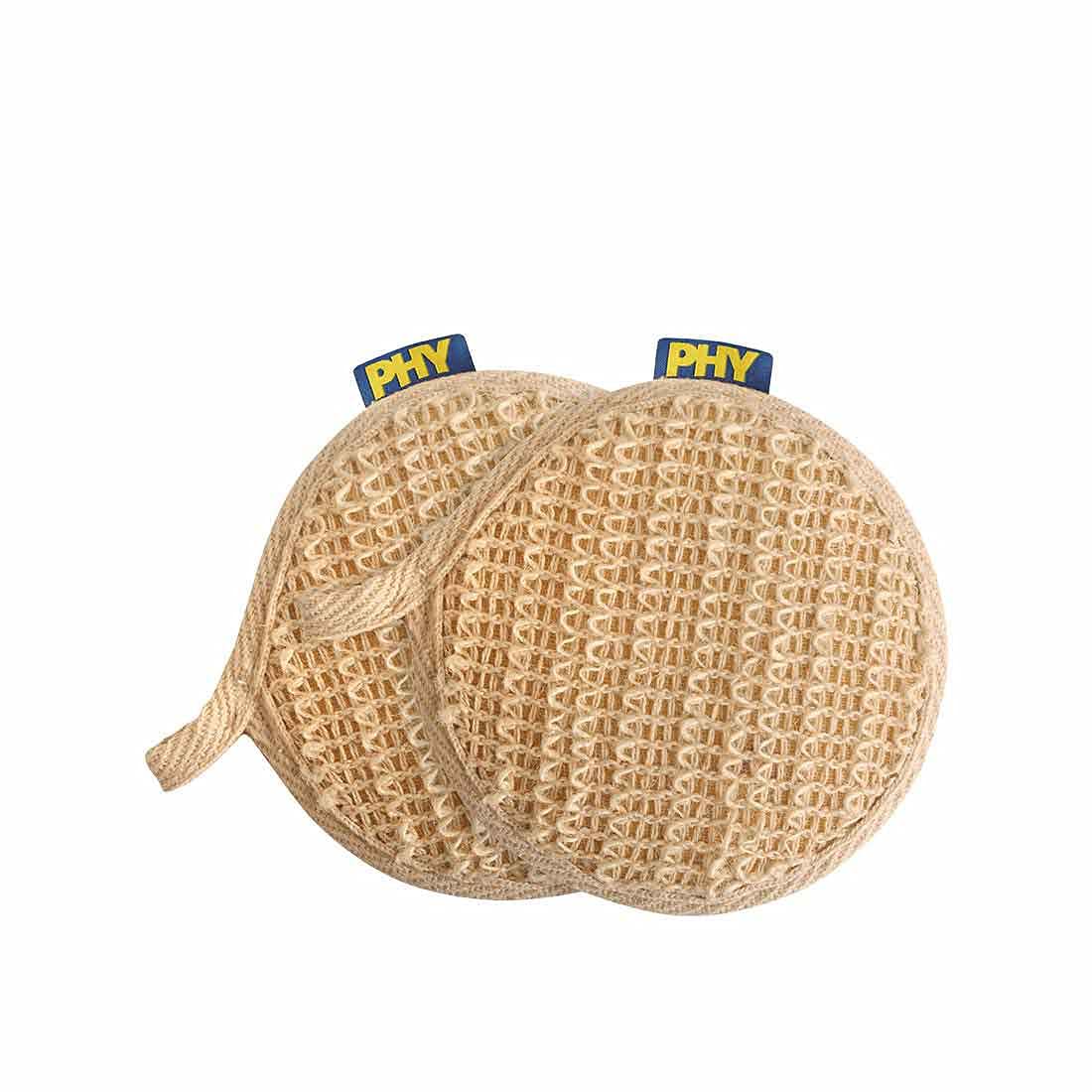 Set of 2 Premium Loofah Sponges for Shower - Gentle Exfoliating & Skin-Friendly Bath Accessories - Perfect for Daily Body Scrub & Spa Experience at Home
