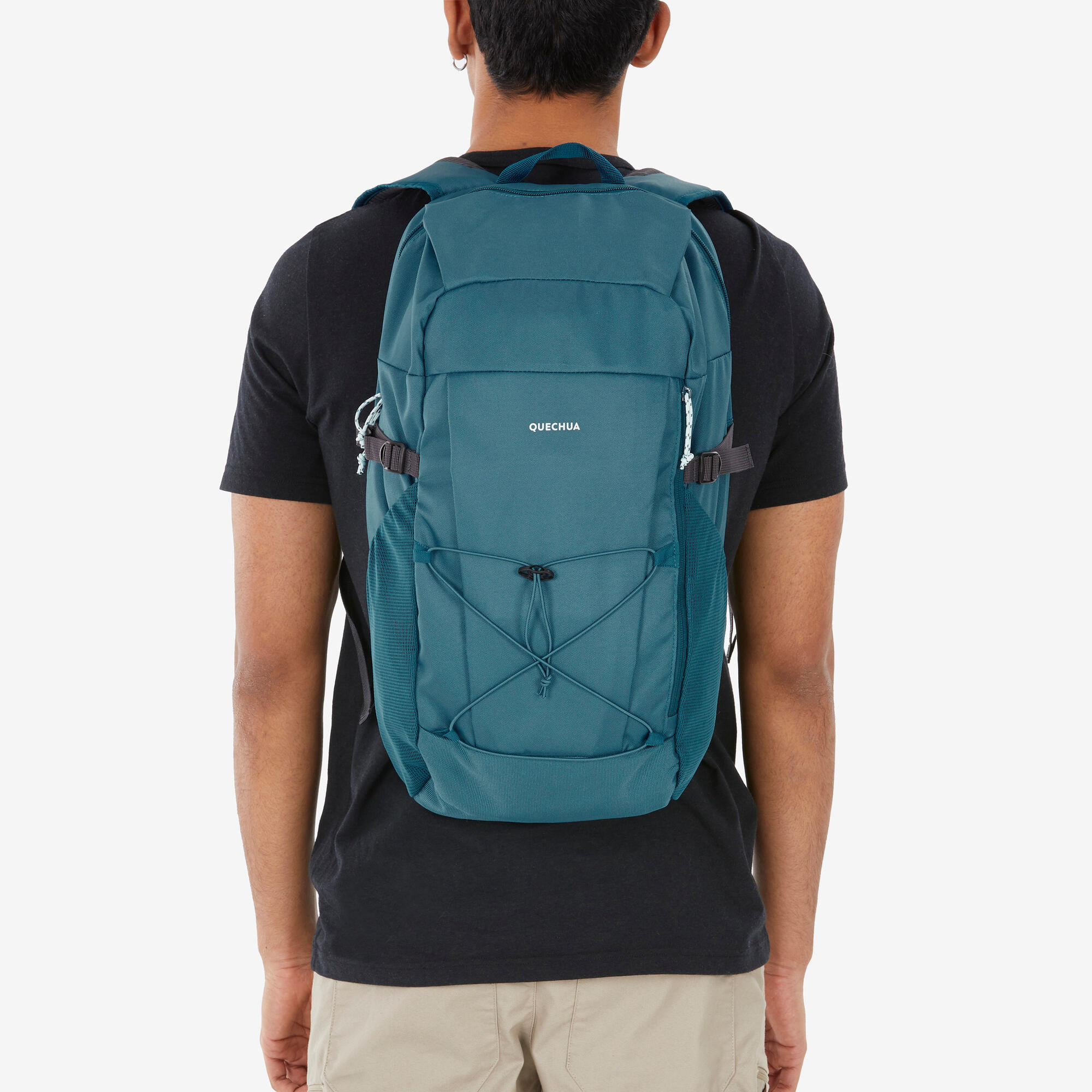 Quechua NH Arpenaz 100 30L Lightweight Hiking Backpack for Men & Women - Water-Resistant Daypack for Outdoor Camping, Trekking & Travel Adventures