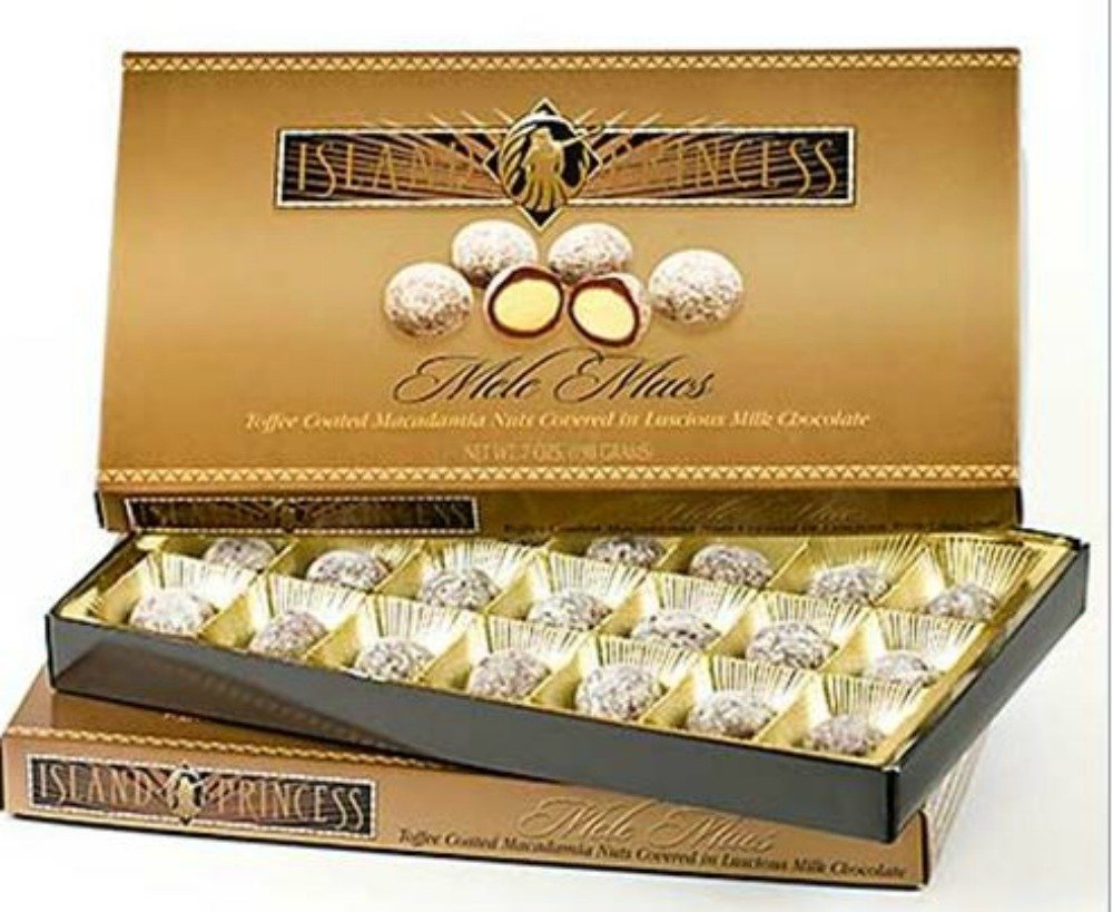 Premium Milk Chocolate Covered Macadamia Nuts with Toffee Crunch - 6-7 oz Gourmet Gift Box - Perfect for Holidays, Parties & Sweet Treats