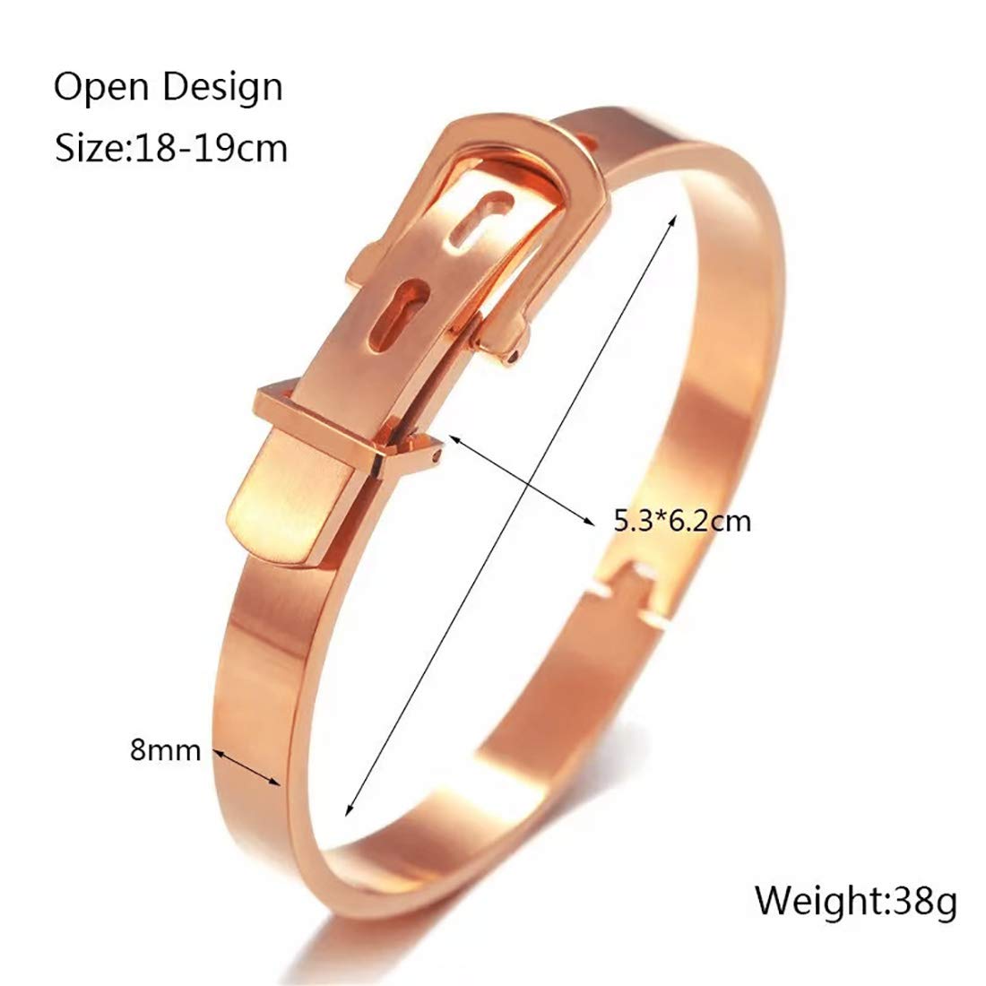 Jaline Stainless Steel Roman Numeral Bangle Bracelet Set - Gold, Silver & Rose Gold Plated Unisex Jewelry for Men & Women - Personalized Engraved Gift (2PC Rose Gold) - Perfect for Anniversaries, Weddings & Special Occasions