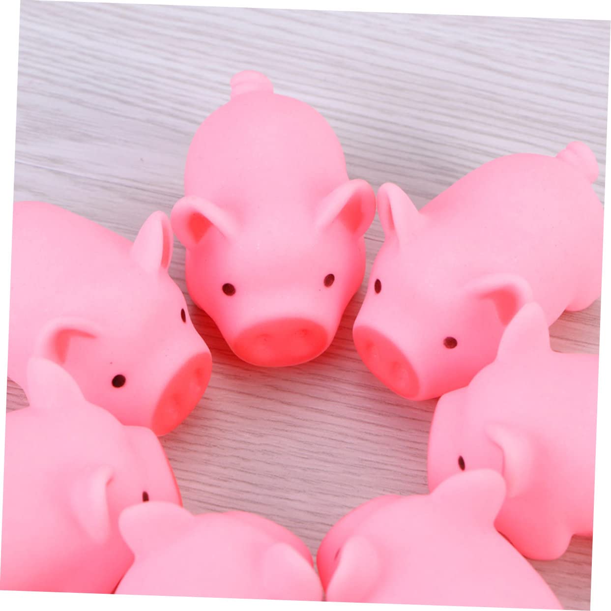 VICASKY 75 Pcs Cute Pig Shaped Bath Toys for Kids - Squeaky Plastic Bathtub Toys for Toddlers, Fun Sensory Play & Baby Bath Time Accessories
