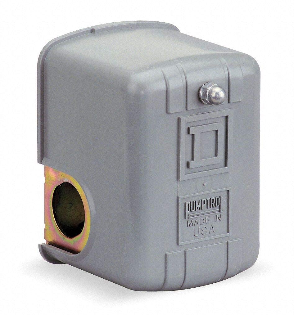 Square D Grey 2-Way Pressure Switch DPST 80/100psi 1/4