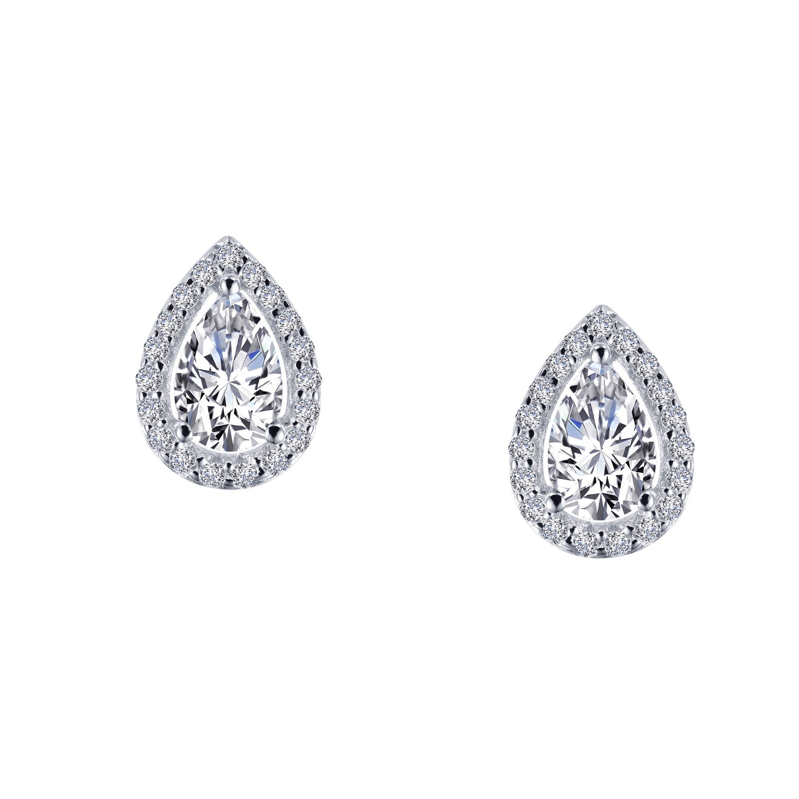 1.16 CTW Diamond Halo Stud Earrings for Women - 14K White Gold Bridal Wedding Jewelry Gift - Perfect for Engagement, Anniversary & Special Occasions