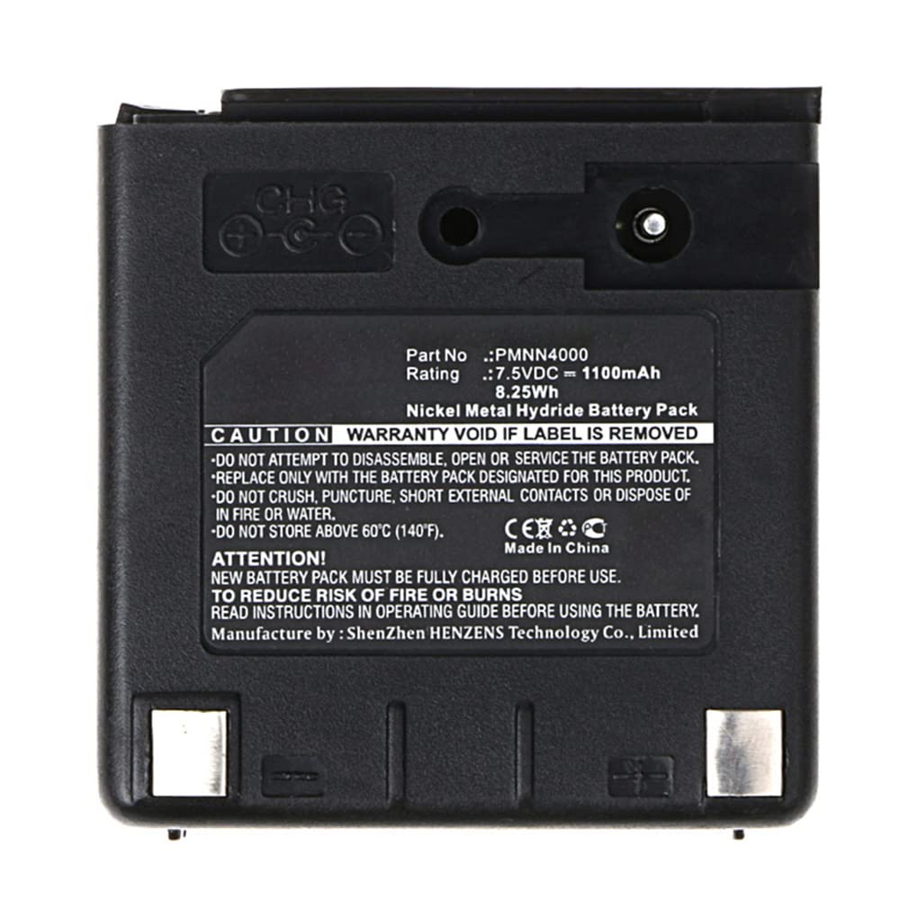 Synergy Digital 2-Way Radio Battery for Motorola PMMN4013 - 7.5V 1100mAh Ni-MH High Capacity Replacement Battery - Perfect for Construction, Security & Outdoor Communication