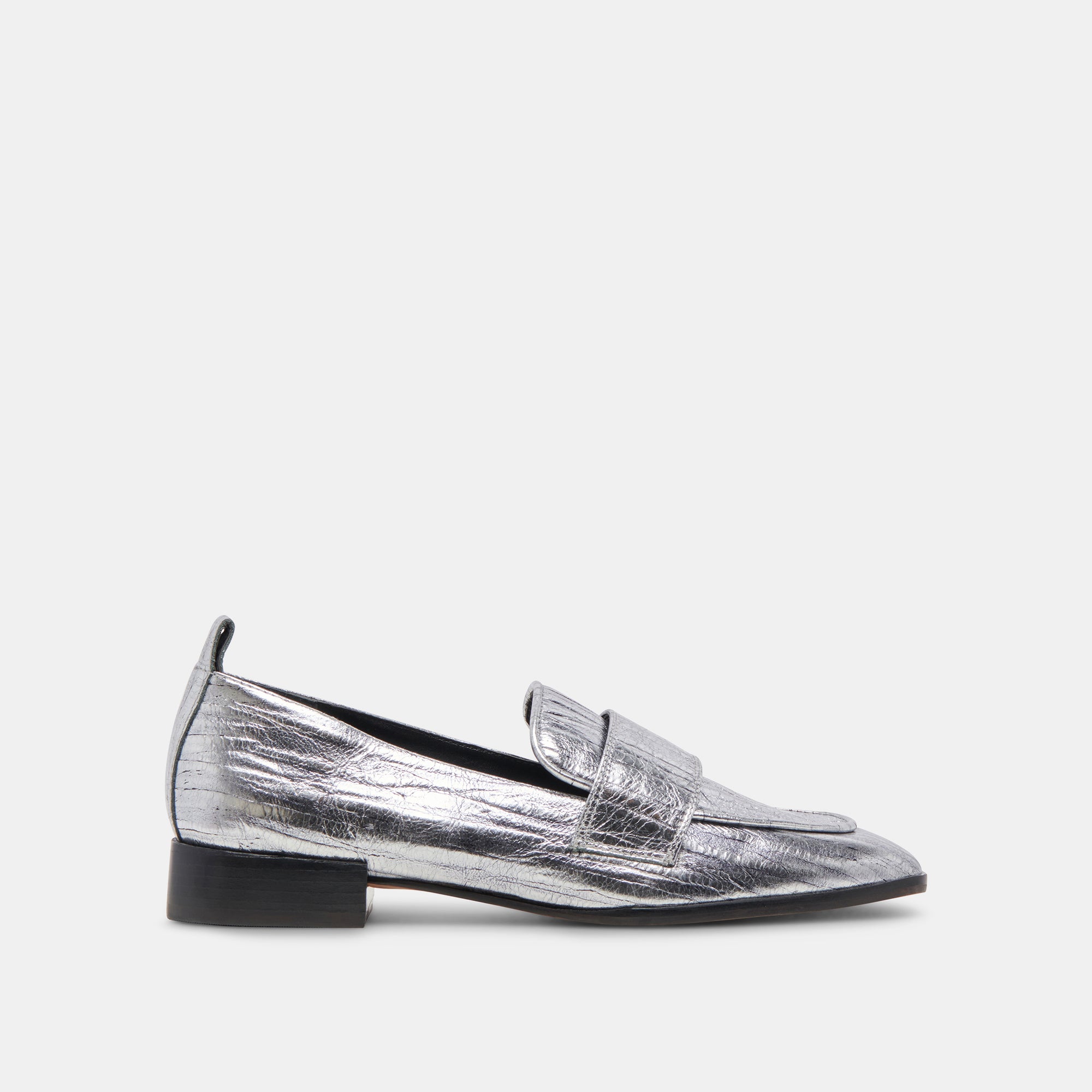 NYGEL Men's Leather Loafers in Graphite Metallic - Stylish & Comfortable Slip-On Shoes for Business Casual & Office Wear